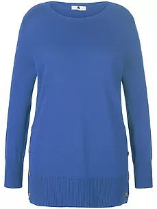 Rundhals-Pullover Anna Aura blau günstig online kaufen