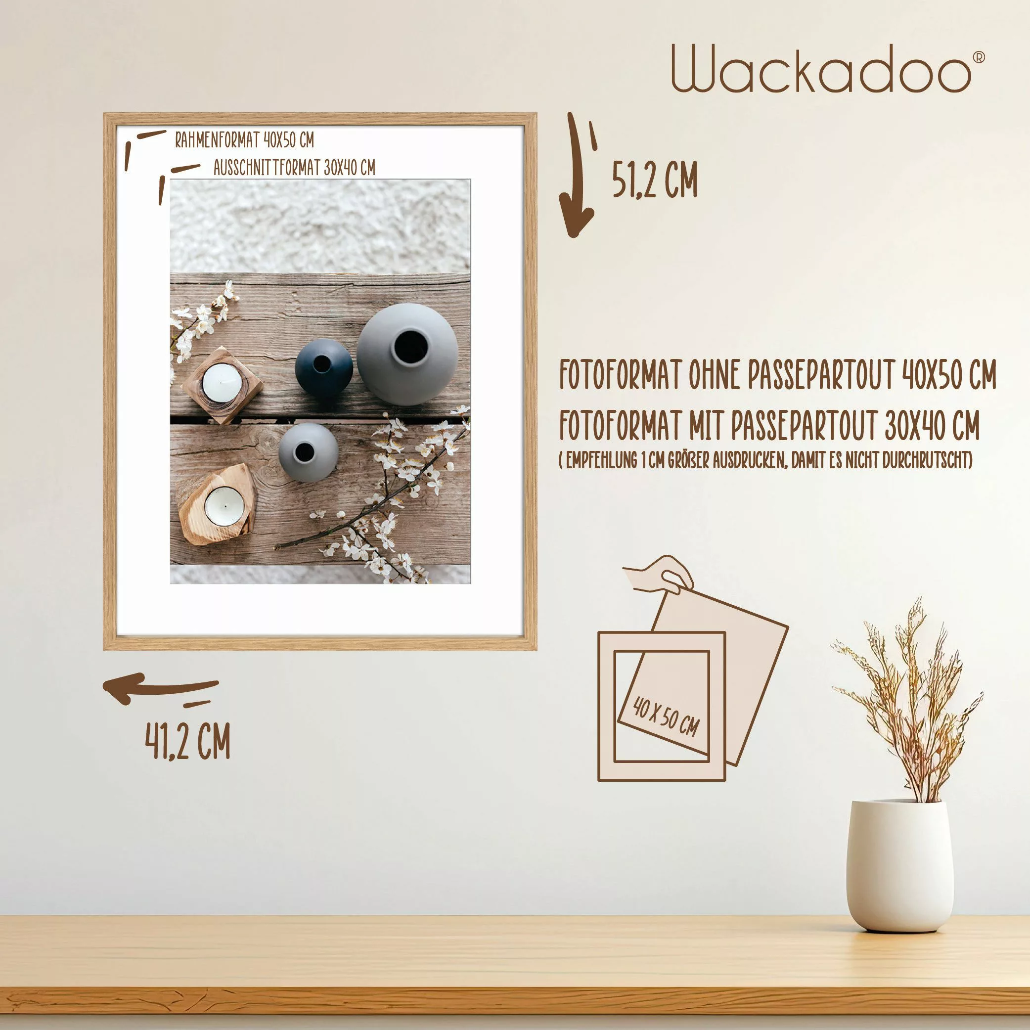 Wackadoo Living Bilderrahmen Serie Nordic MDF günstig online kaufen