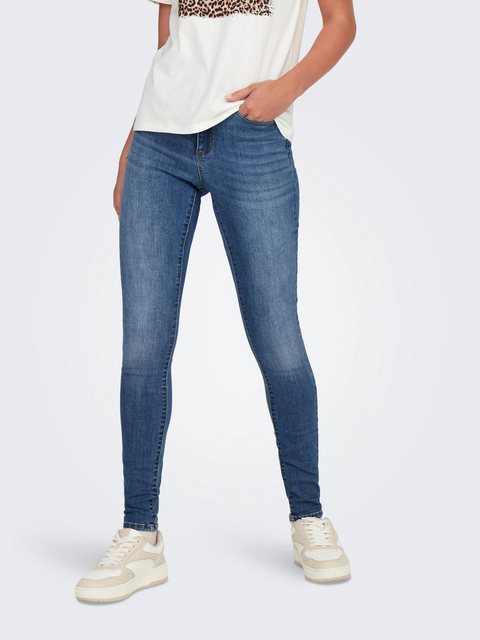 ONLY Skinny-fit-Jeans "ONLWAUW MID SKINNY DNM BJ370 NOOS" günstig online kaufen