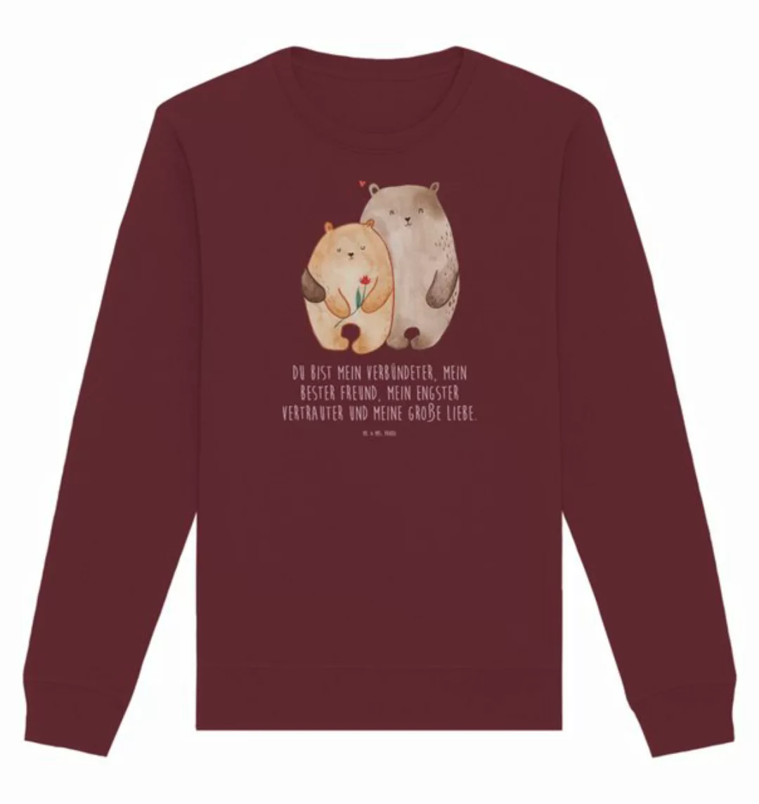 Mr. & Mrs. Panda Longpullover Größe L Bären Liebe - Burgundy - Geschenk, Ja günstig online kaufen