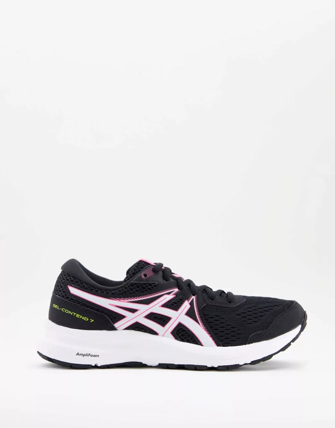 Asics – Gel-Contend 7 – Sneaker in Schwarz und Pink günstig online kaufen