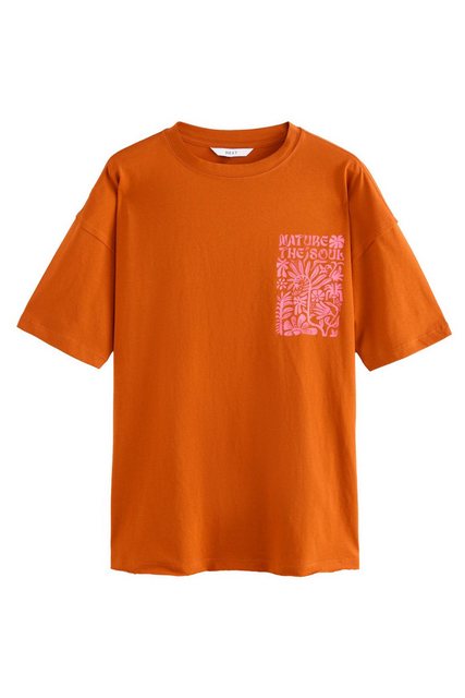 Next T-Shirt Relaxed Fit T-Shirt, Nahtdetails im Skater-Stil (1-tlg) günstig online kaufen