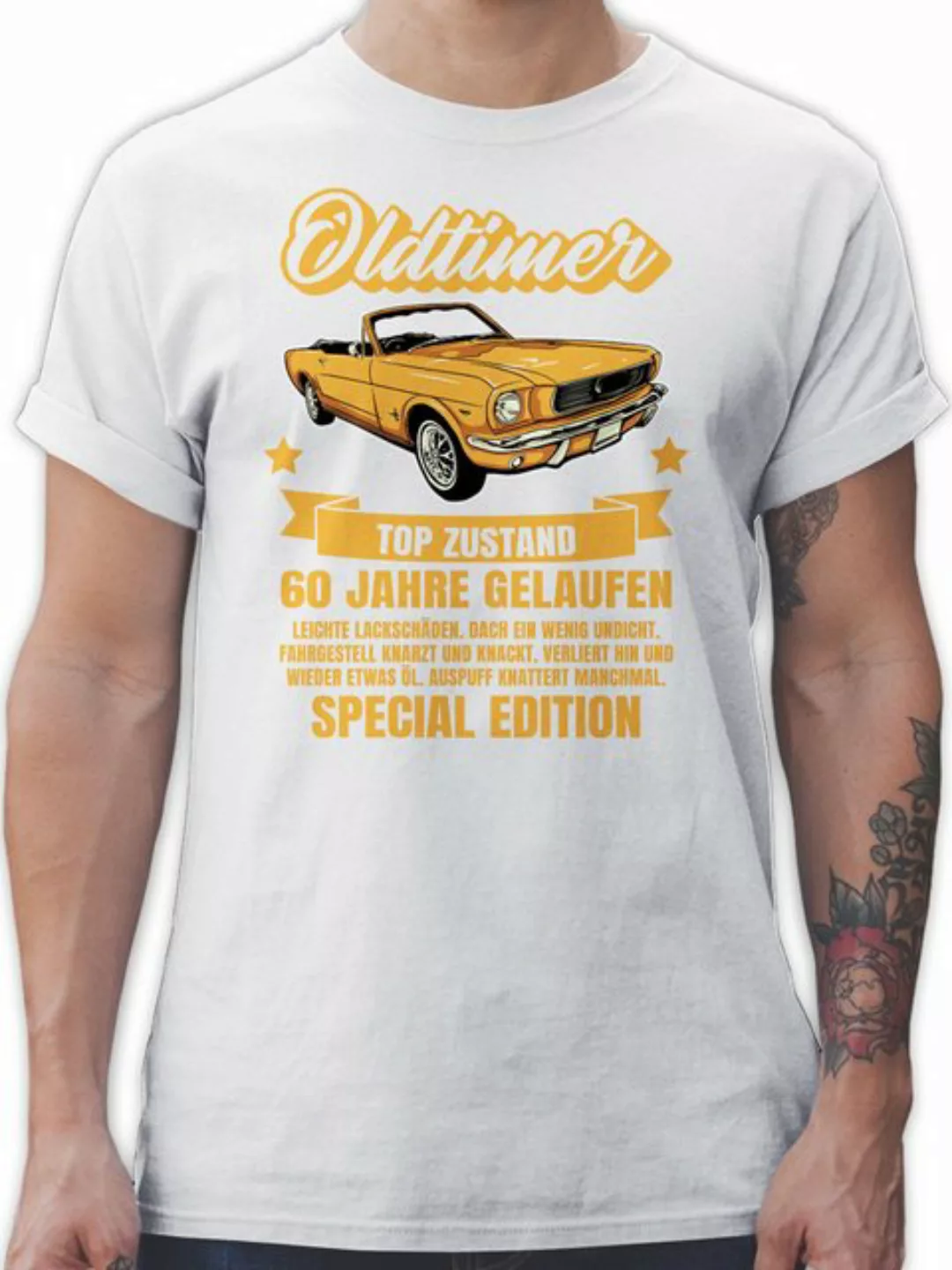 Shirtracer T-Shirt 60 Jahre Oldtimer 60. Geburtstag günstig online kaufen