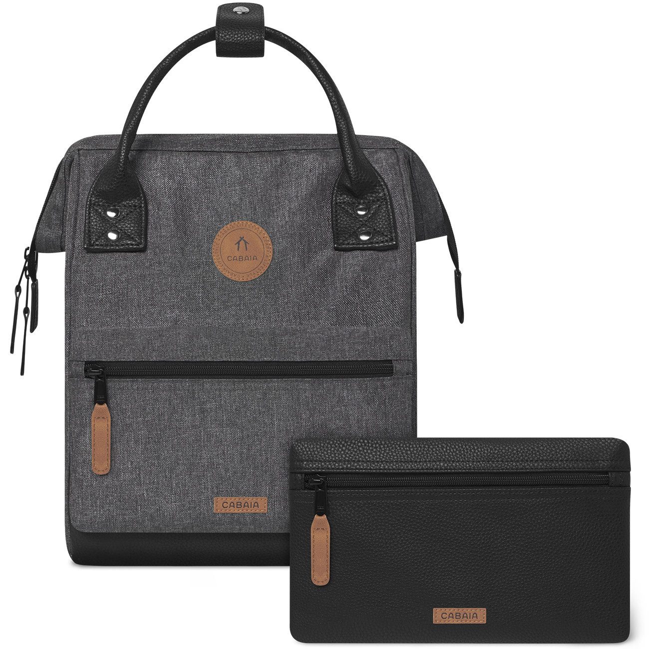 CABAIA Rucksack Melanged Backpack (Set, 3-tlg) günstig online kaufen