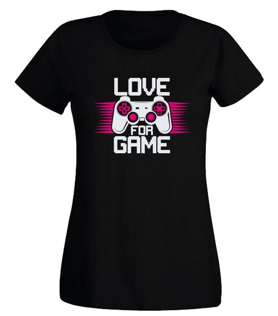 G-graphics T-Shirt Damen T-Shirt - Love for game Slim-fit, mit trendigem Fr günstig online kaufen