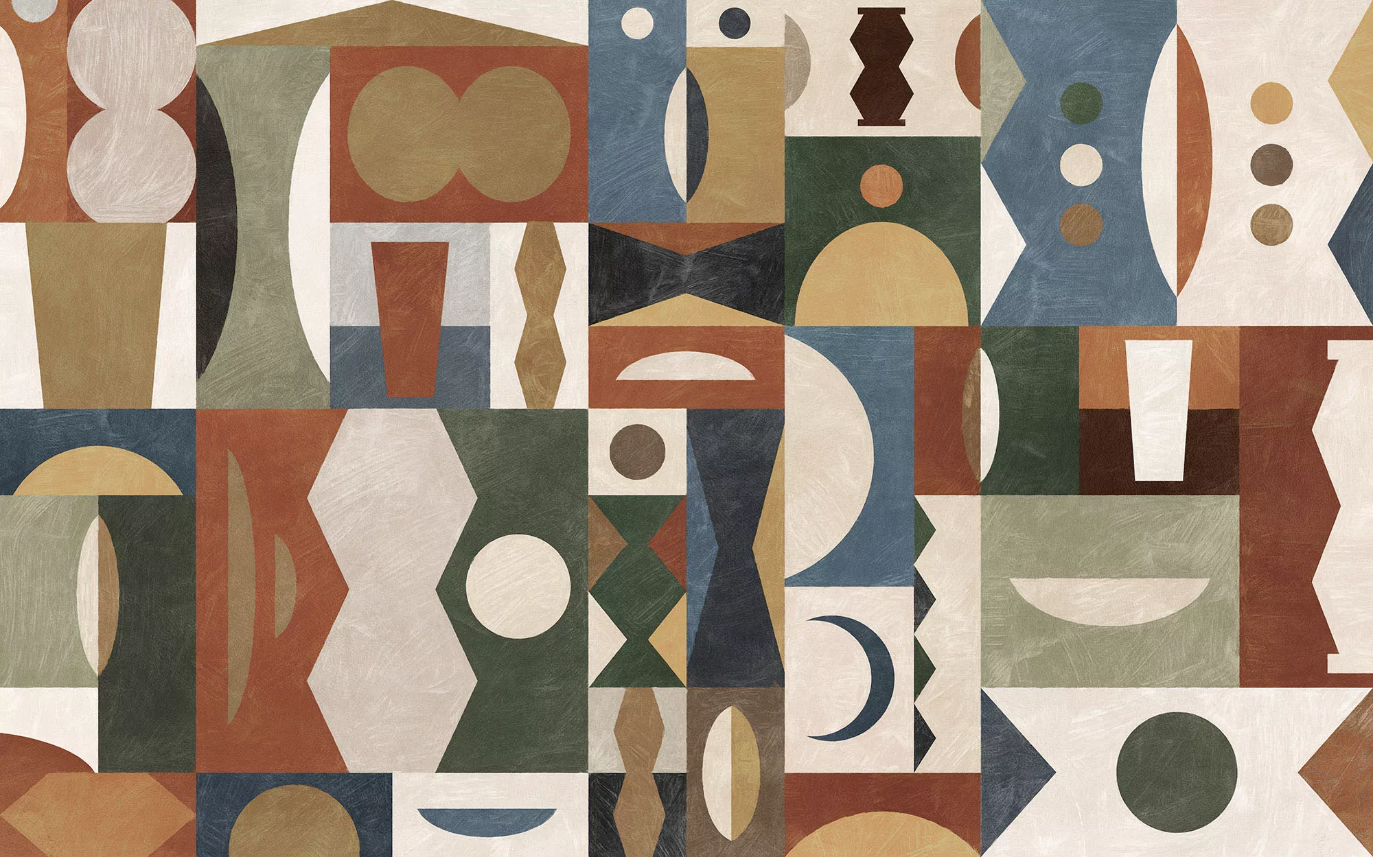 Komar Fototapete »Vlies Fototapete - Tribal Tiles - Größe 400 x 250 cm«, be günstig online kaufen