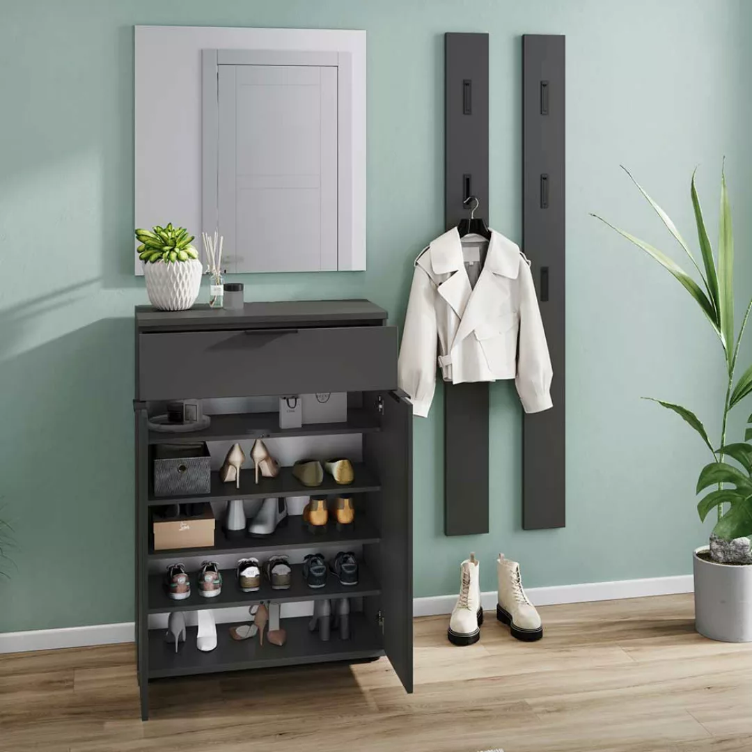 Komplett Garderobe Garderoben Set 188 cm hoch - Made in Germany (vierteilig günstig online kaufen