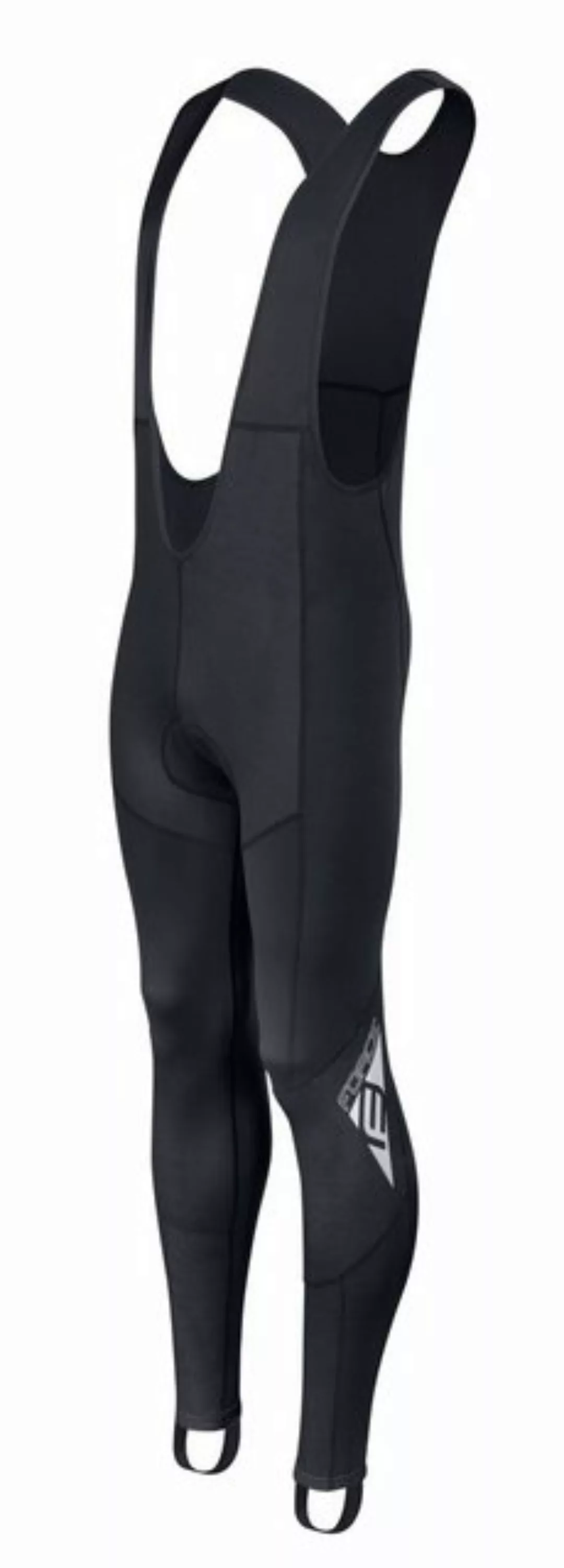 FORCE Fahrradhose Trägerhose SHARD WINDSTER mit Pad schwarz -5 °C bis +5 °C günstig online kaufen