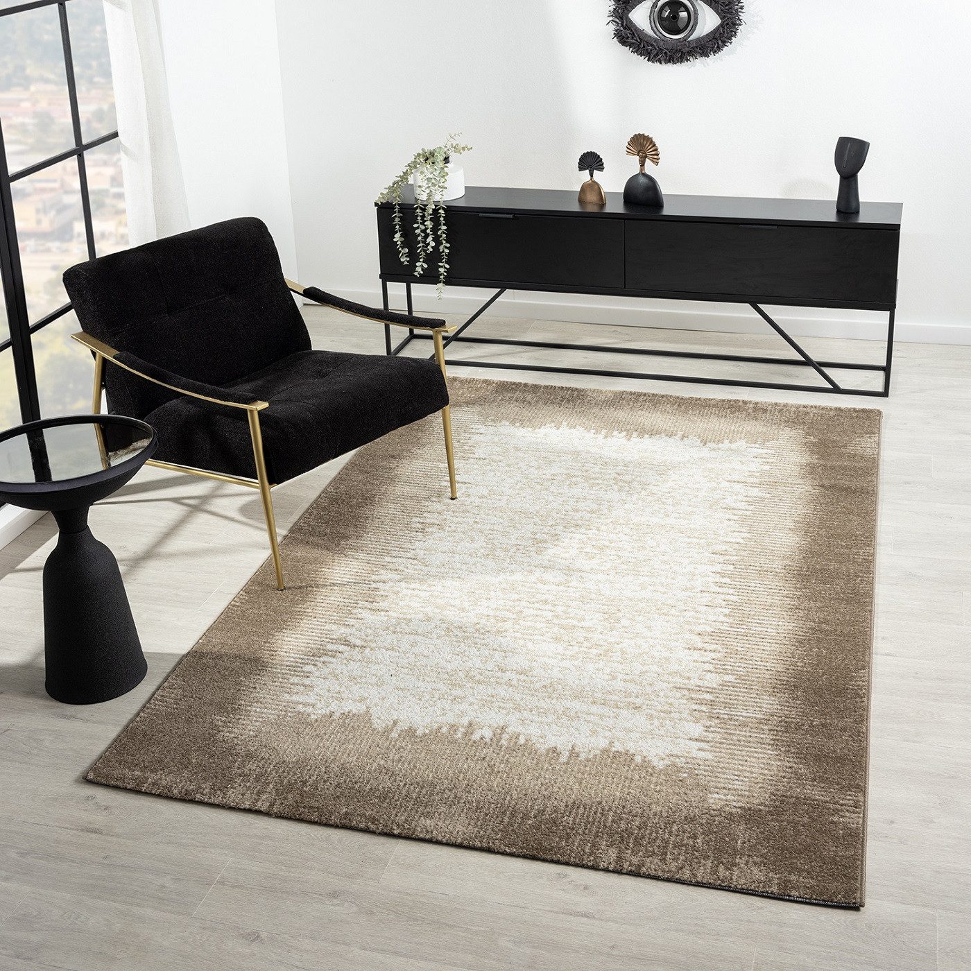 Vimoda Designteppich Teppichwohnzimmer Modern Rahmen muster, günstig online kaufen