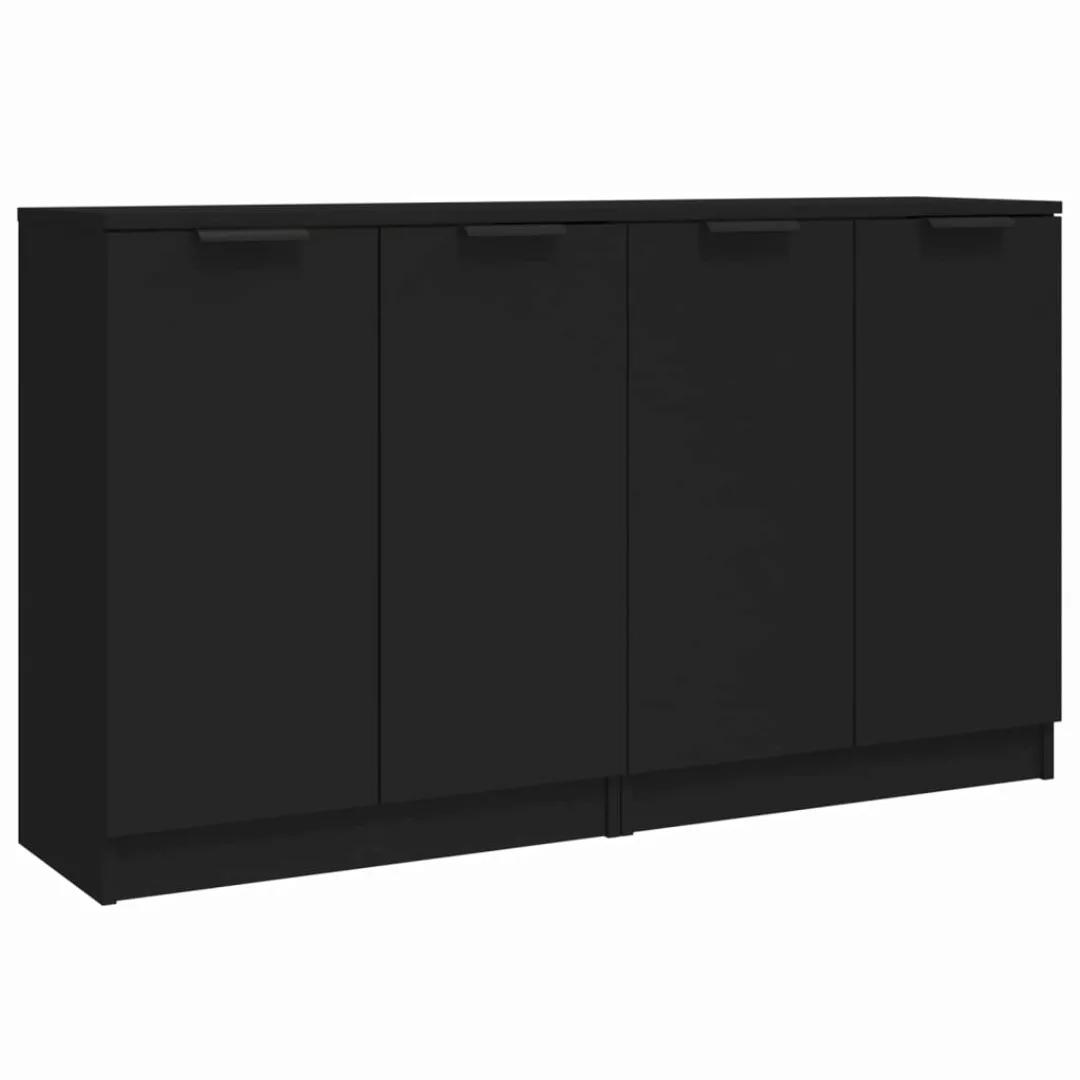 Vidaxl Sideboards 2 Stk. Schwarz 60x30x70 Cm Holzwerkstoff günstig online kaufen