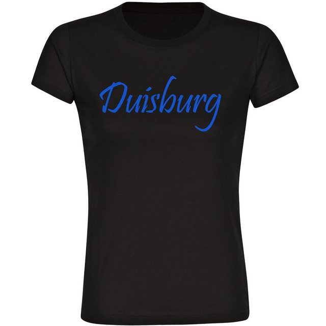 multifanshop T-Shirt Damen Duisburg - Schriftzug - Frauen günstig online kaufen