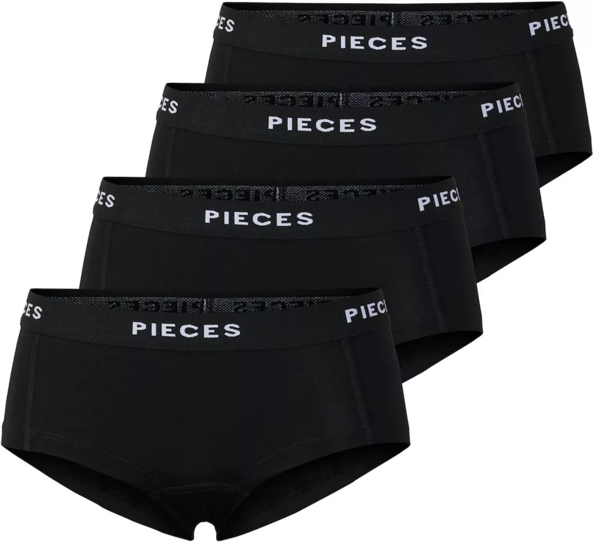 pieces Hipster "PCLOGO LADY 4 PACK SOLID NOOS BC", (Packung, 4 St., 4er-Pac günstig online kaufen