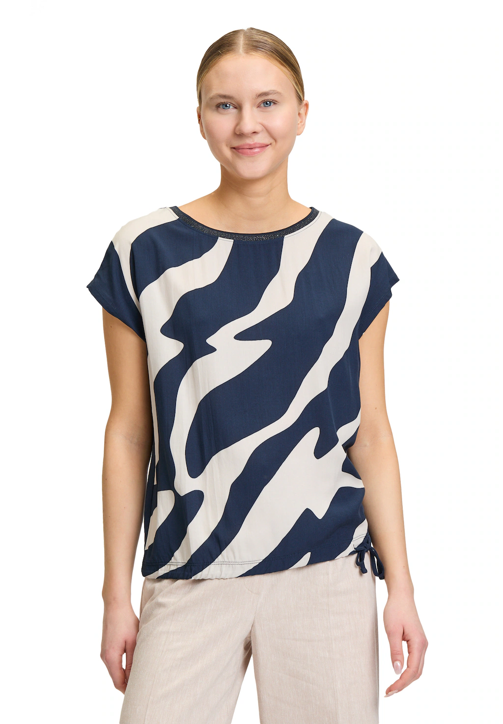 Betty&Co Kurzarmshirt "Betty & Co Casual-Shirt mit Print", Druck günstig online kaufen