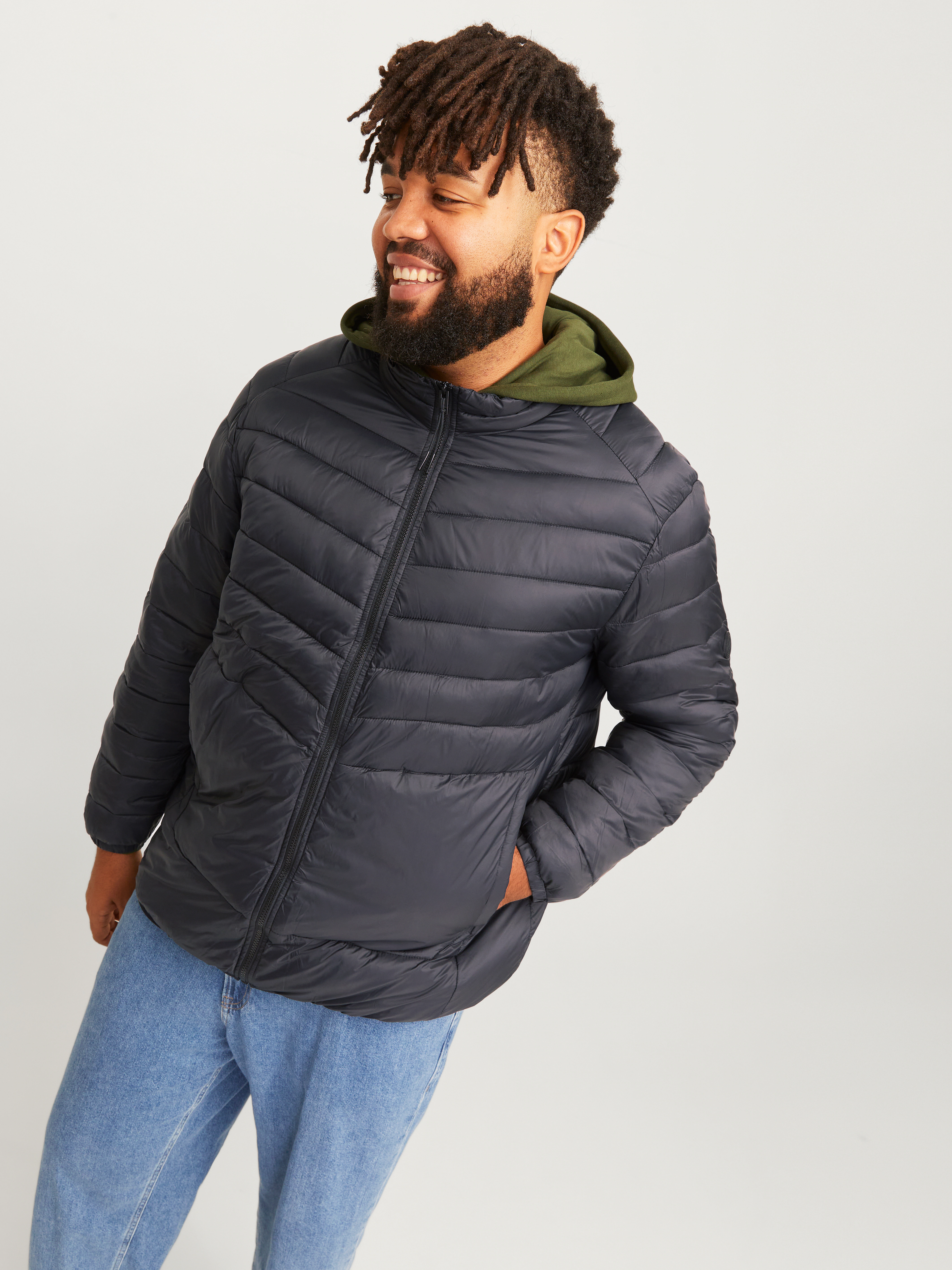 Jack & Jones PlusSize Steppjacke "JJESPRINT PUFFER COLLAR NOOS PLS" günstig online kaufen