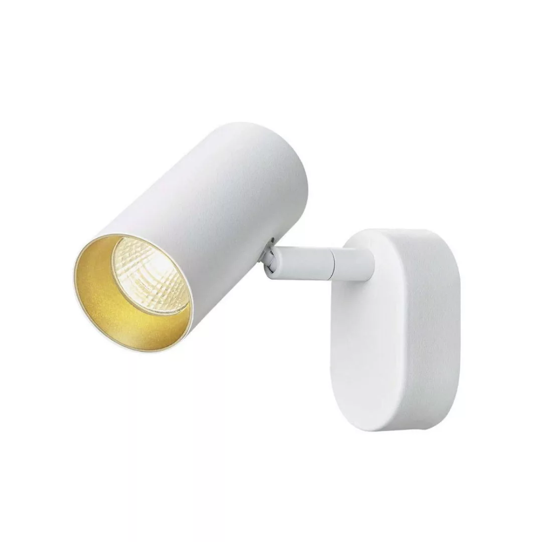 LED Led Wand- und Deckenleuchte Noblo in Weiß und Gold 8W 450Lm günstig online kaufen