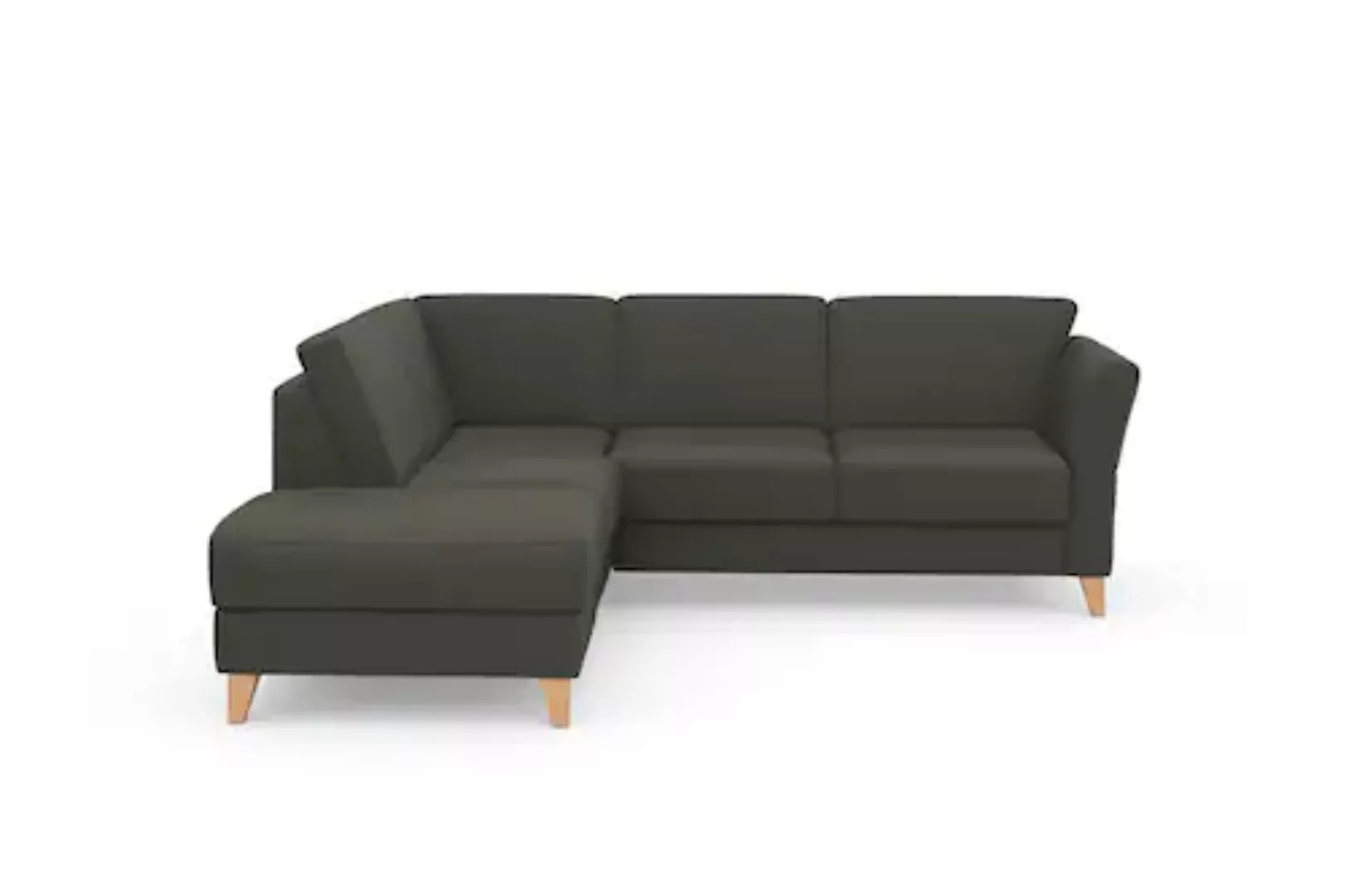 sit&more Ecksofa »Visby L-Form«, Wahlweise mit Bettfunktion und Stauraum, f günstig online kaufen