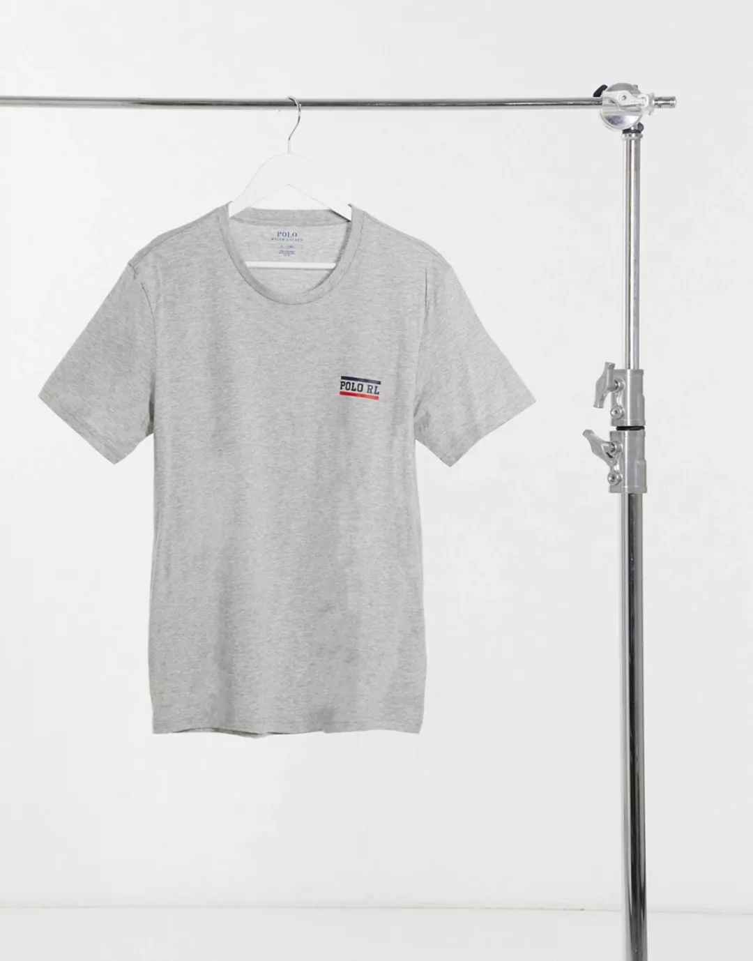 Polo Ralph Lauren – Lässiges T-Shirt in Grau mit kleinem Logo günstig online kaufen