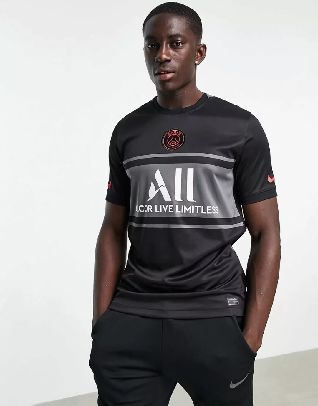 Nike Fußball – Paris Saint-Germain – Champions League Trikot in Schwarz günstig online kaufen