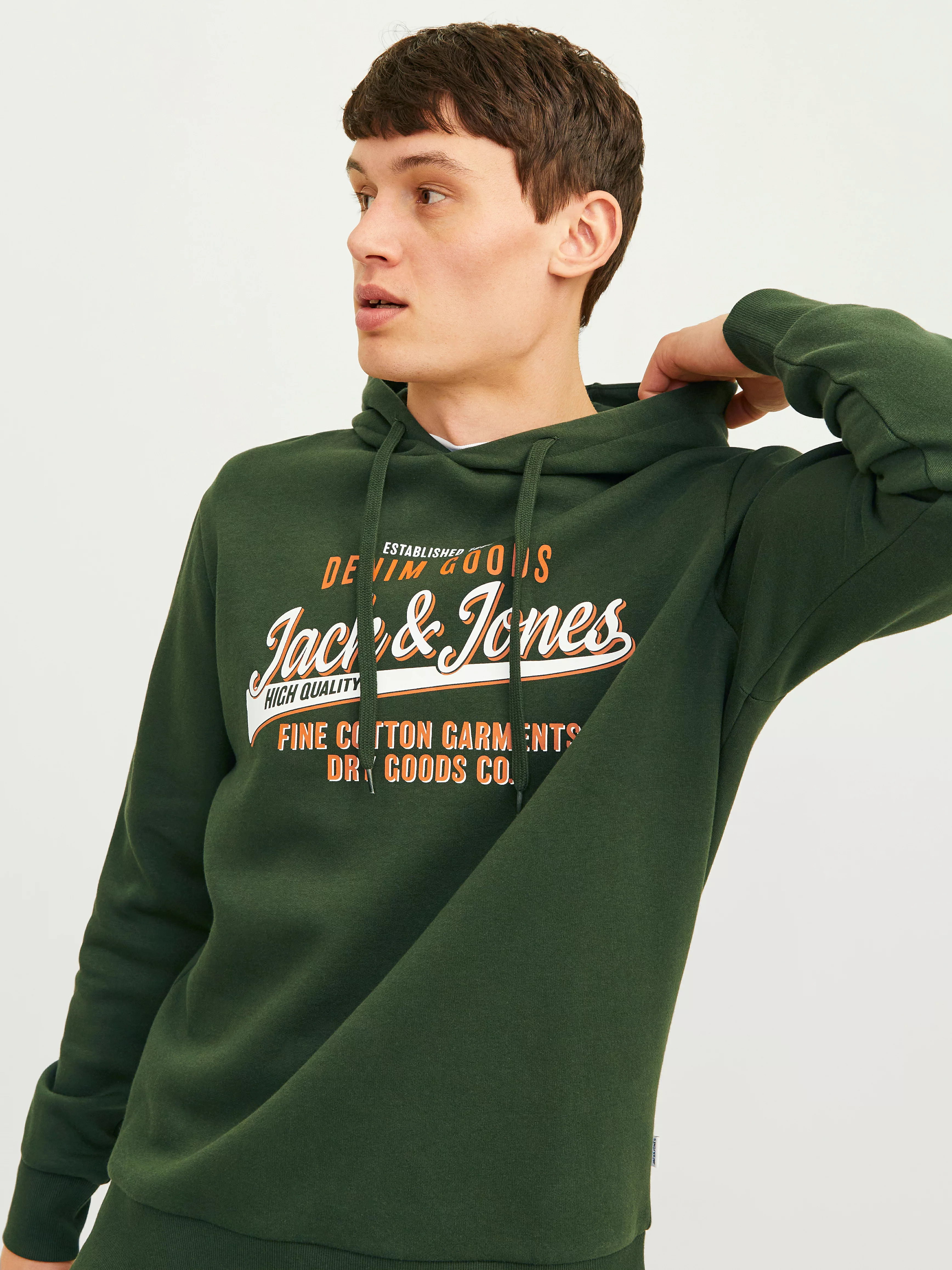 Jack & Jones Kapuzensweatshirt "JJELOGO SWEAT HOOD 2 COL 24/25 NOOS", mit L günstig online kaufen