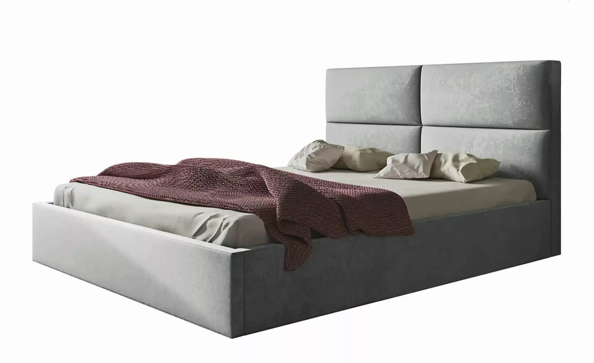 Polsterbett mit Stauraum Slimford ¦ grau ¦ Maße (cm): B: 128 H: 90 Betten > günstig online kaufen