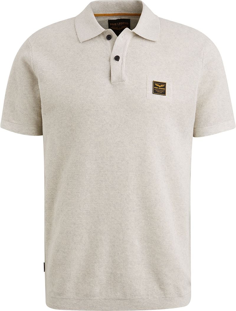 PME Legend Poloshirt Knitted Ecru - Größe 3XL günstig online kaufen