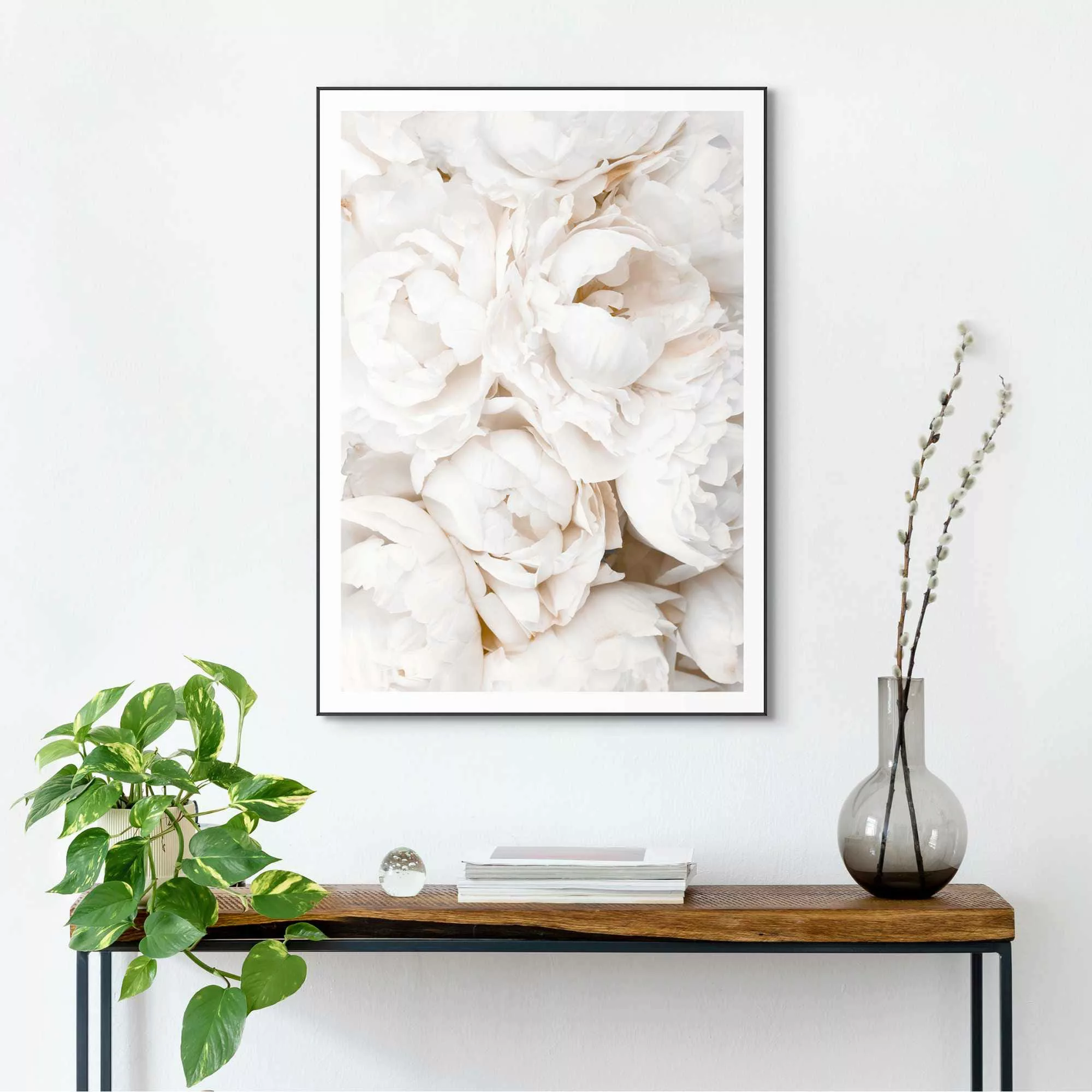 Reinders Bild mit Rahmen "White Roses" günstig online kaufen