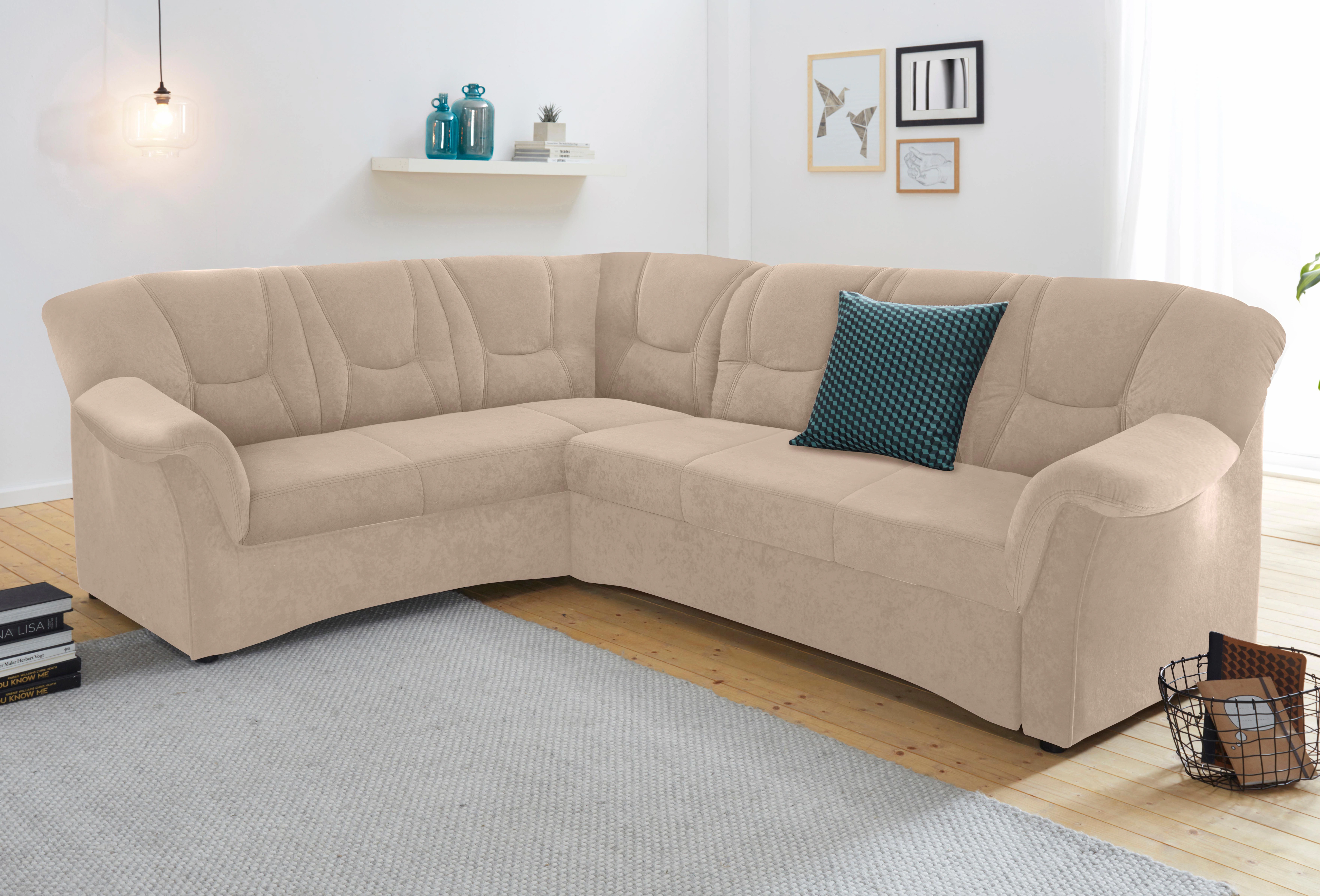 DOMO collection Ecksofa "Sarafina zeitlos und komfortabel, optional mit Fed günstig online kaufen