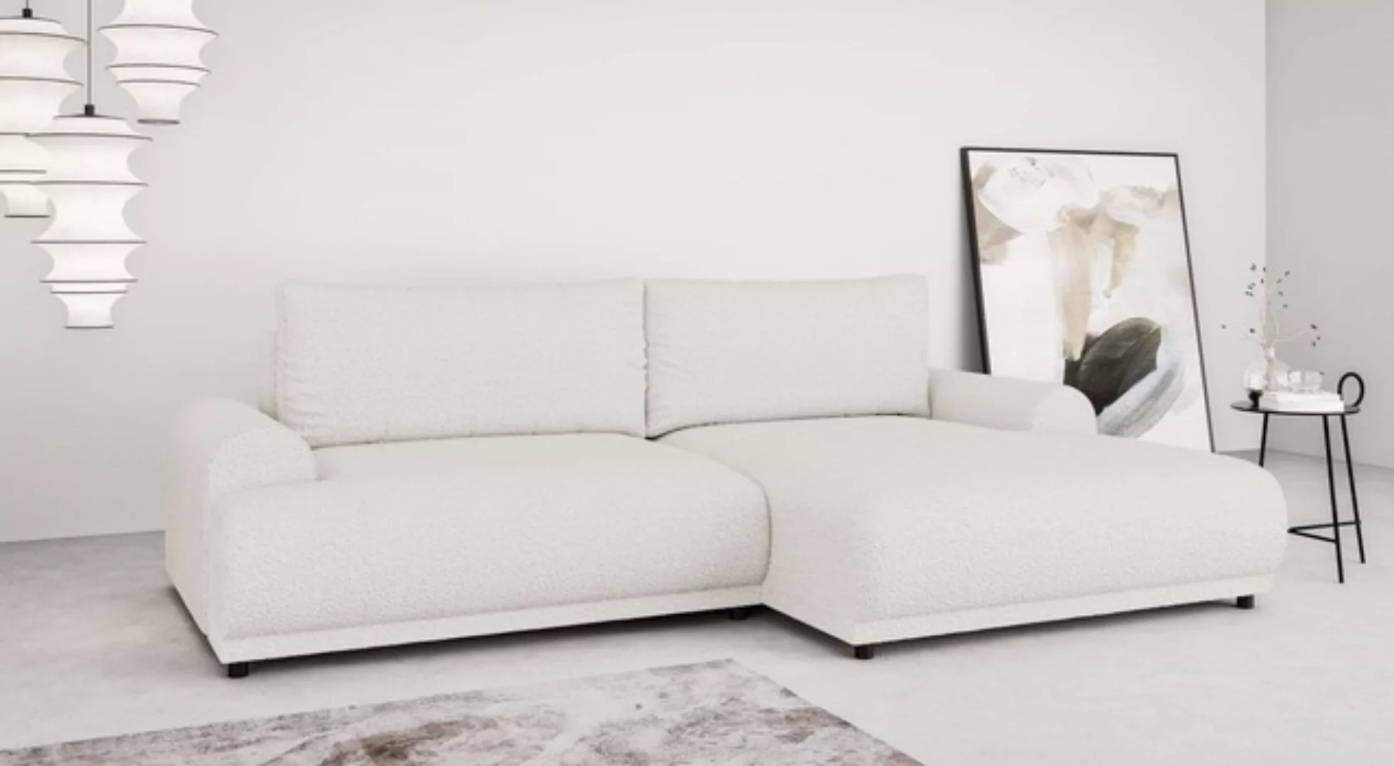 INOSIGN Ecksofa »Marsby, mit Bettfunktion und Bettkasten, Maße: B/H/T 242/6 günstig online kaufen