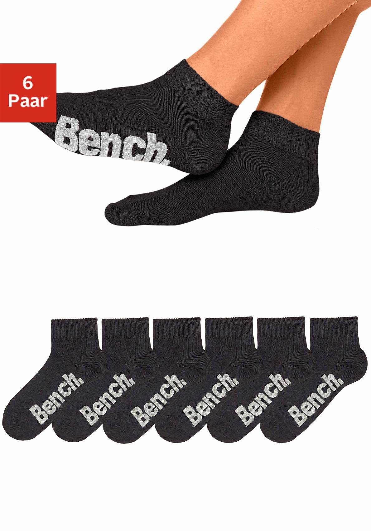 Bench. Kurzsocken, (Packung, 6 Paar), mit komfortablem Rippbündchen günstig online kaufen