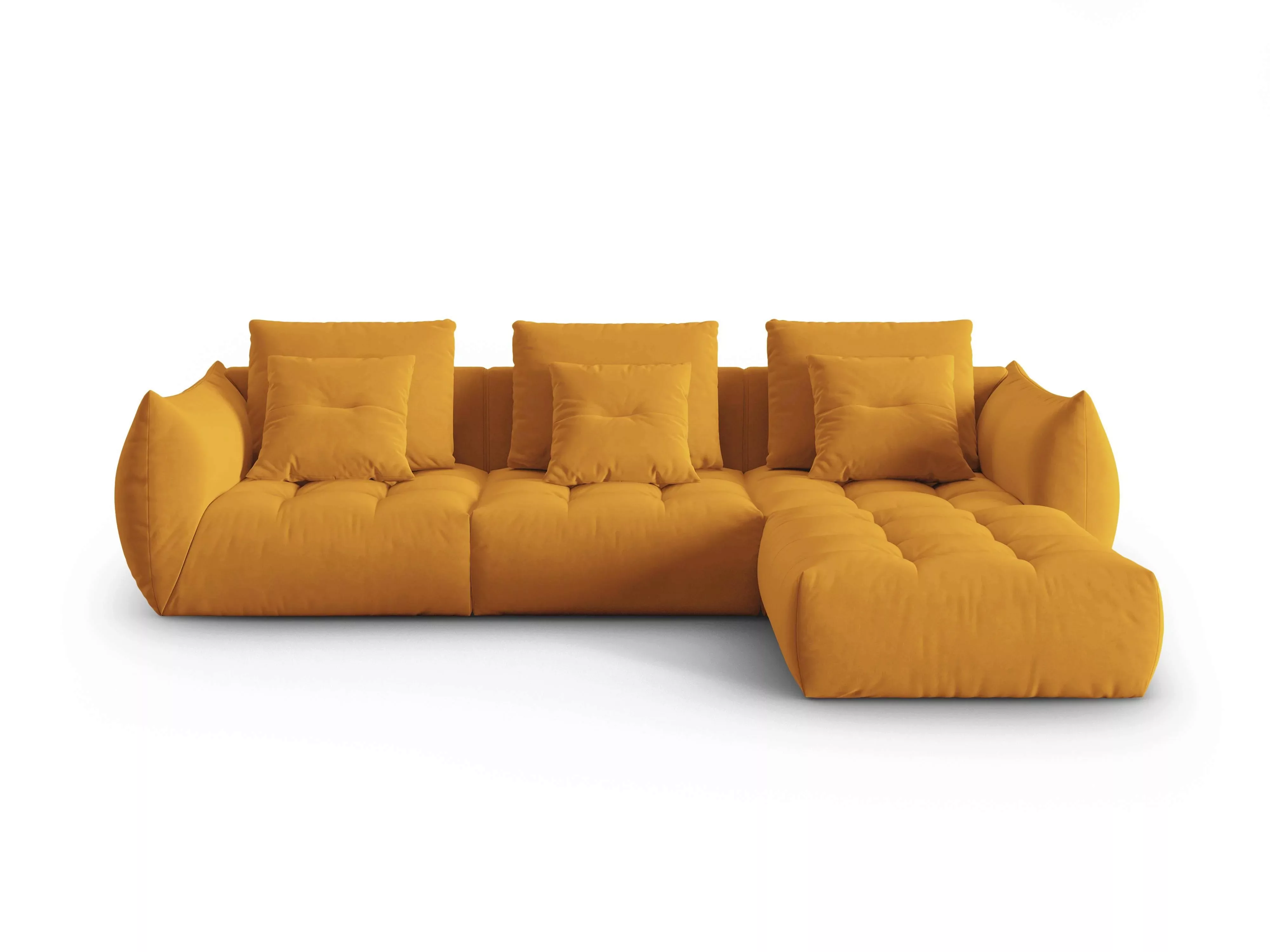 Micadoni | Ecksofa Bloom 4-Sitzer Samt günstig online kaufen