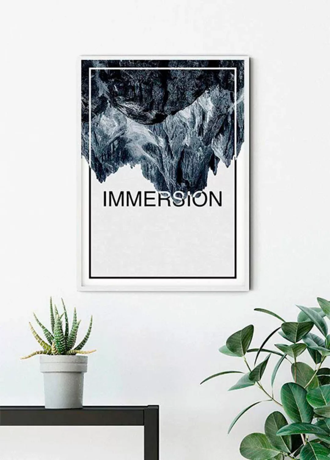 Komar Poster "Immersion Steel", Abstrakt-Sprüche & Texte, (1 St.) günstig online kaufen