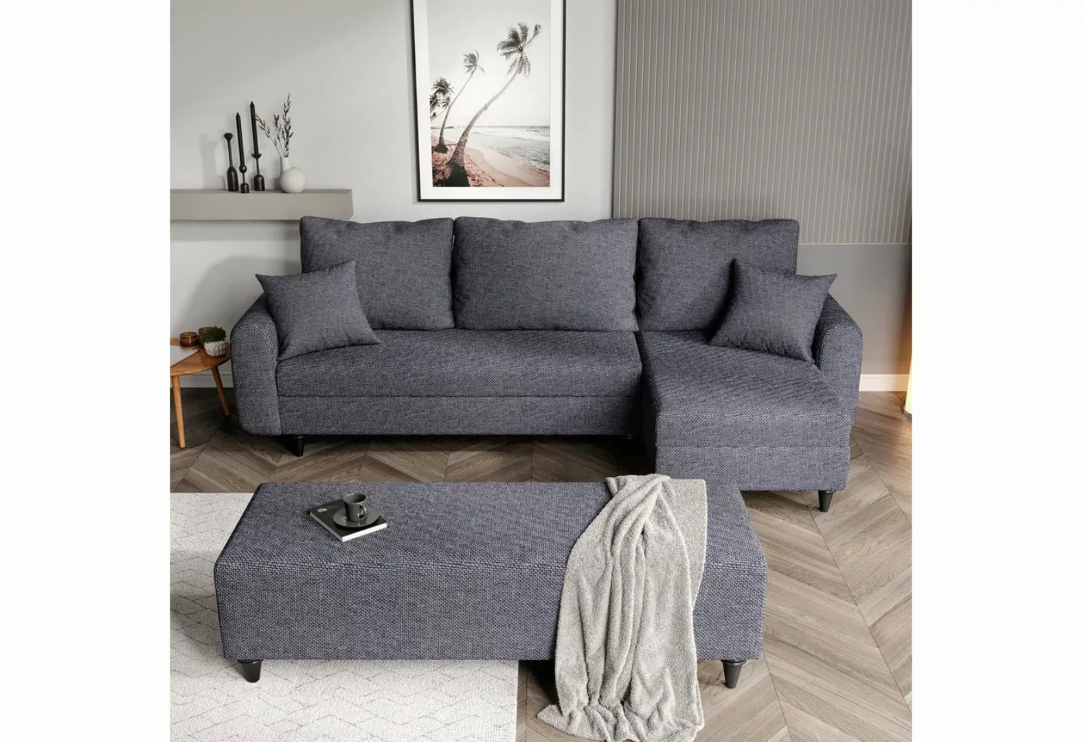 Gozos Ecksofa Palencia, Wohnzimmermöbel, L-Form Sofa, Beidseitg montierbar günstig online kaufen