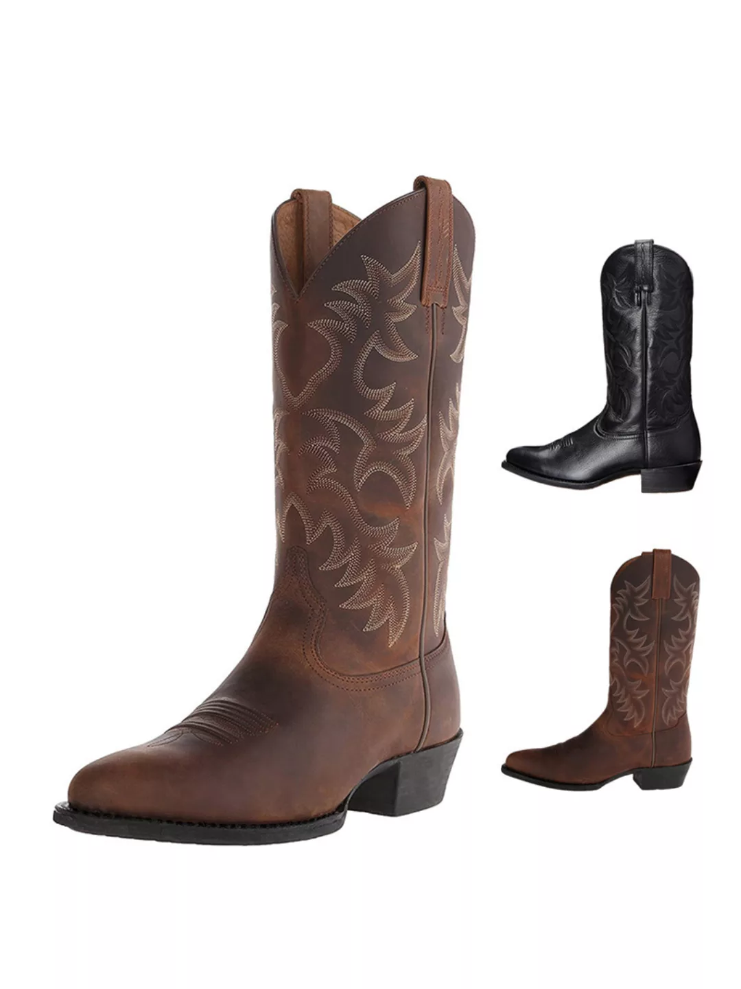 Herren Classic Cowboy mit spitzer Zehenpartie Stiefel günstig online kaufen