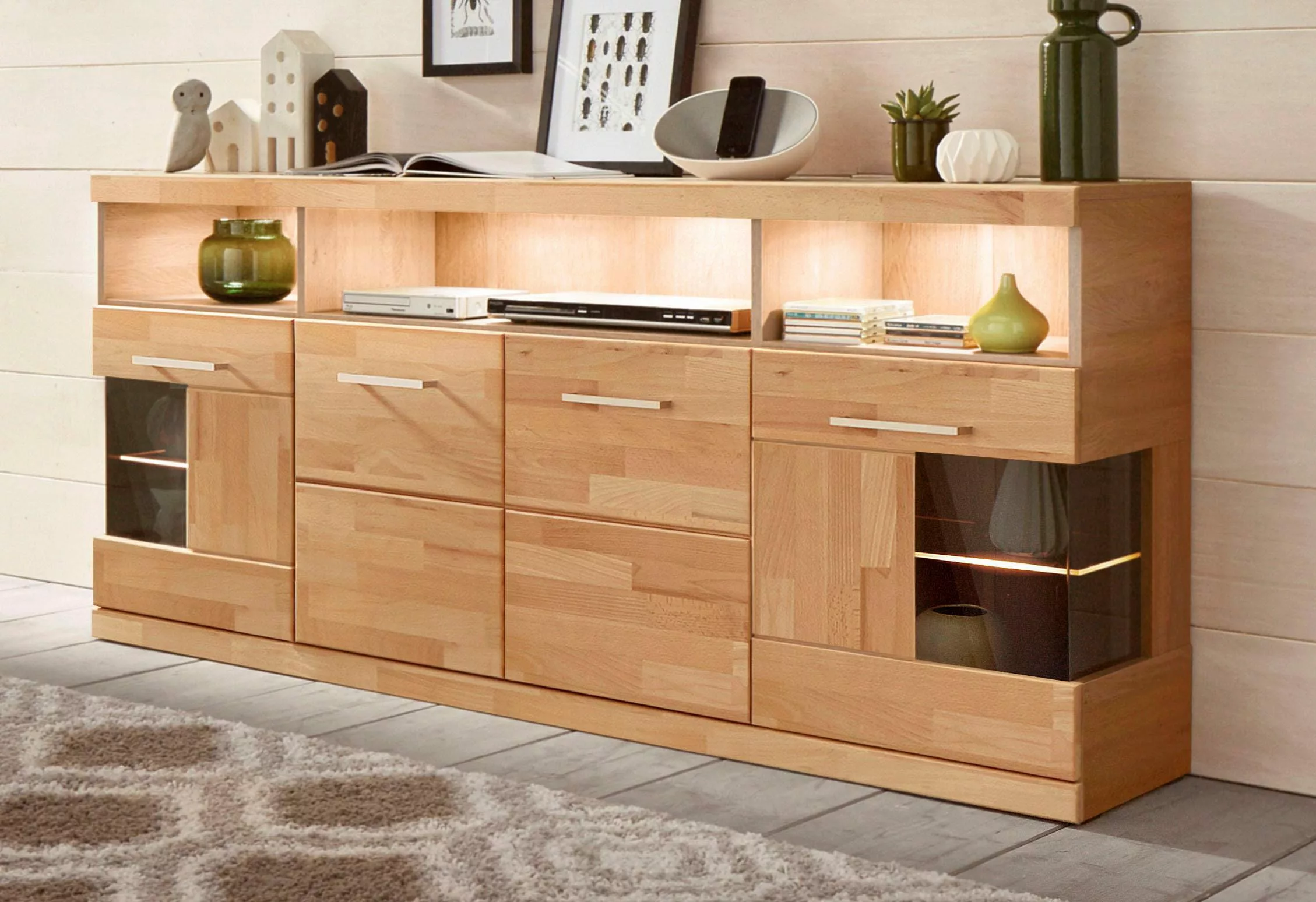 Home affaire Sideboard "Ribe", Breite 180 cm günstig online kaufen