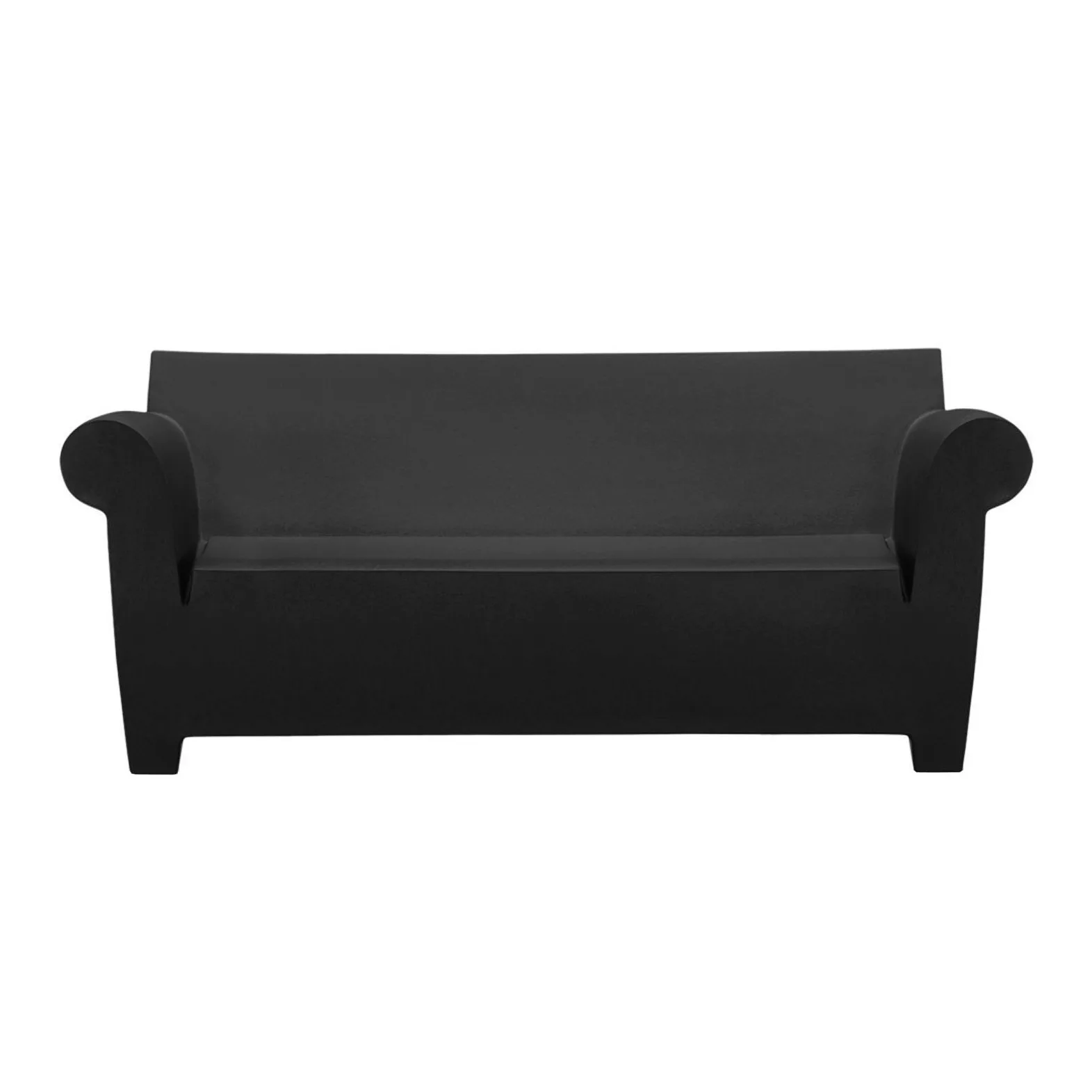 Kartell - Bubble Club 2-Sitzer Outdoor Sofa - schwarz/durchgefärbtes Polyet günstig online kaufen