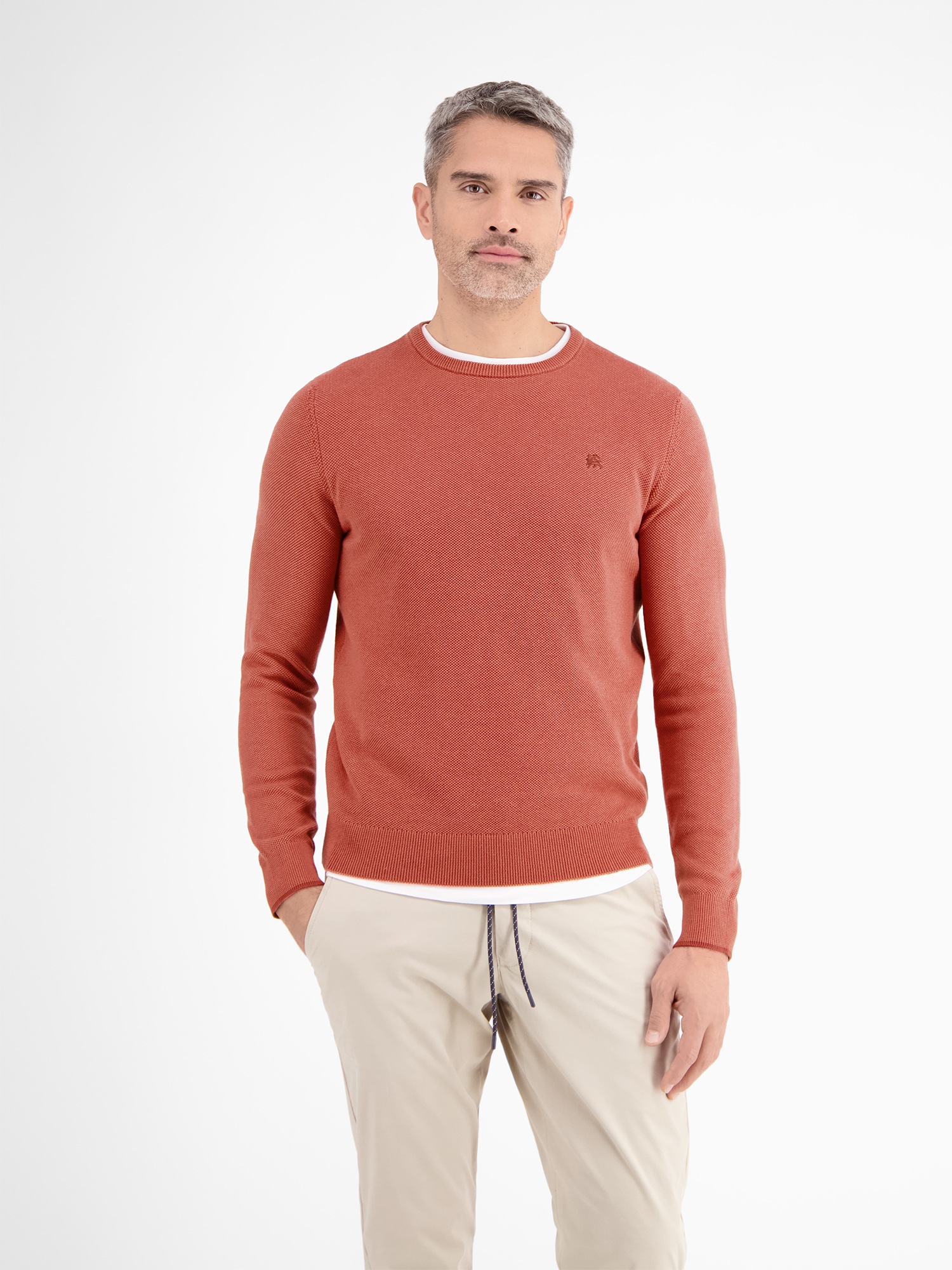 LERROS Strickpullover "LERROS Leichter Strickpullover, gerippt" günstig online kaufen