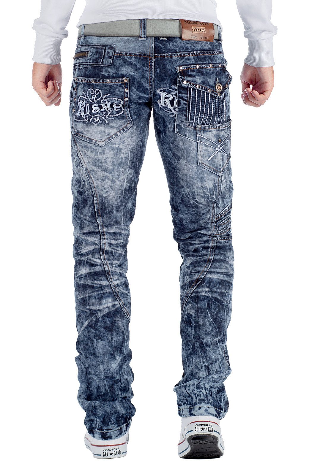 Kosmo Lupo 5-Pocket-Jeans Auffällige Herren Hose günstig online kaufen
