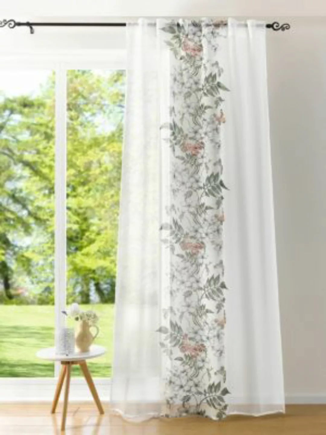 HOME Living Deko-Schal Schmetterlingsranke Vorhänge weiß Gr. one size günstig online kaufen