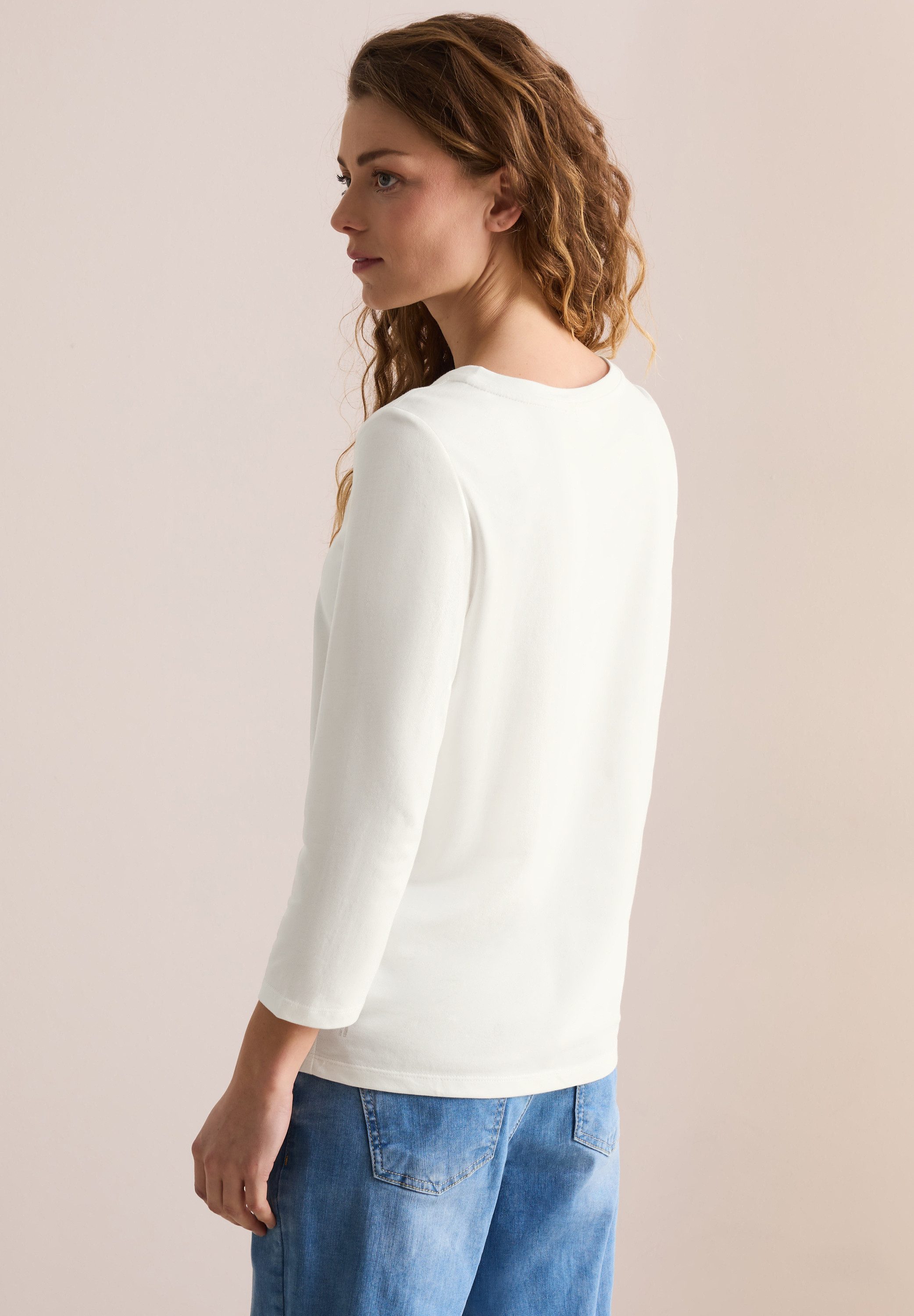 CECIL Langarmshirt mit Schimmer-Print günstig online kaufen