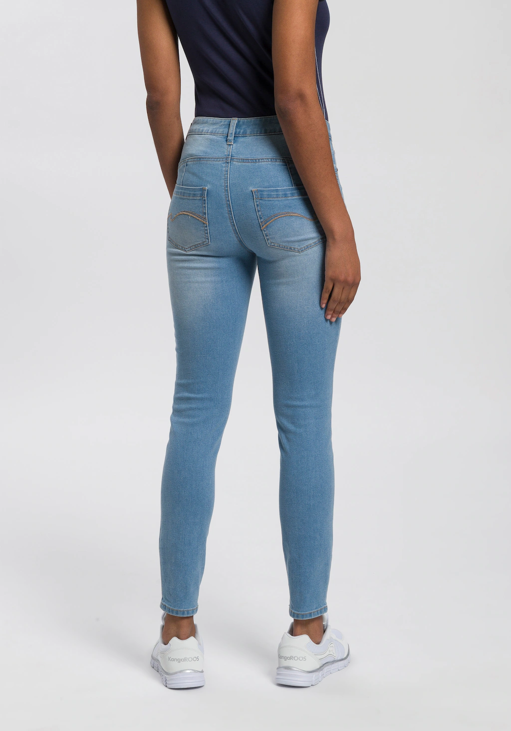 KangaROOS Slim-fit-Jeans CROPPED HIGH WAIST SLIM FIT NEUE KOLLEKTION günstig online kaufen