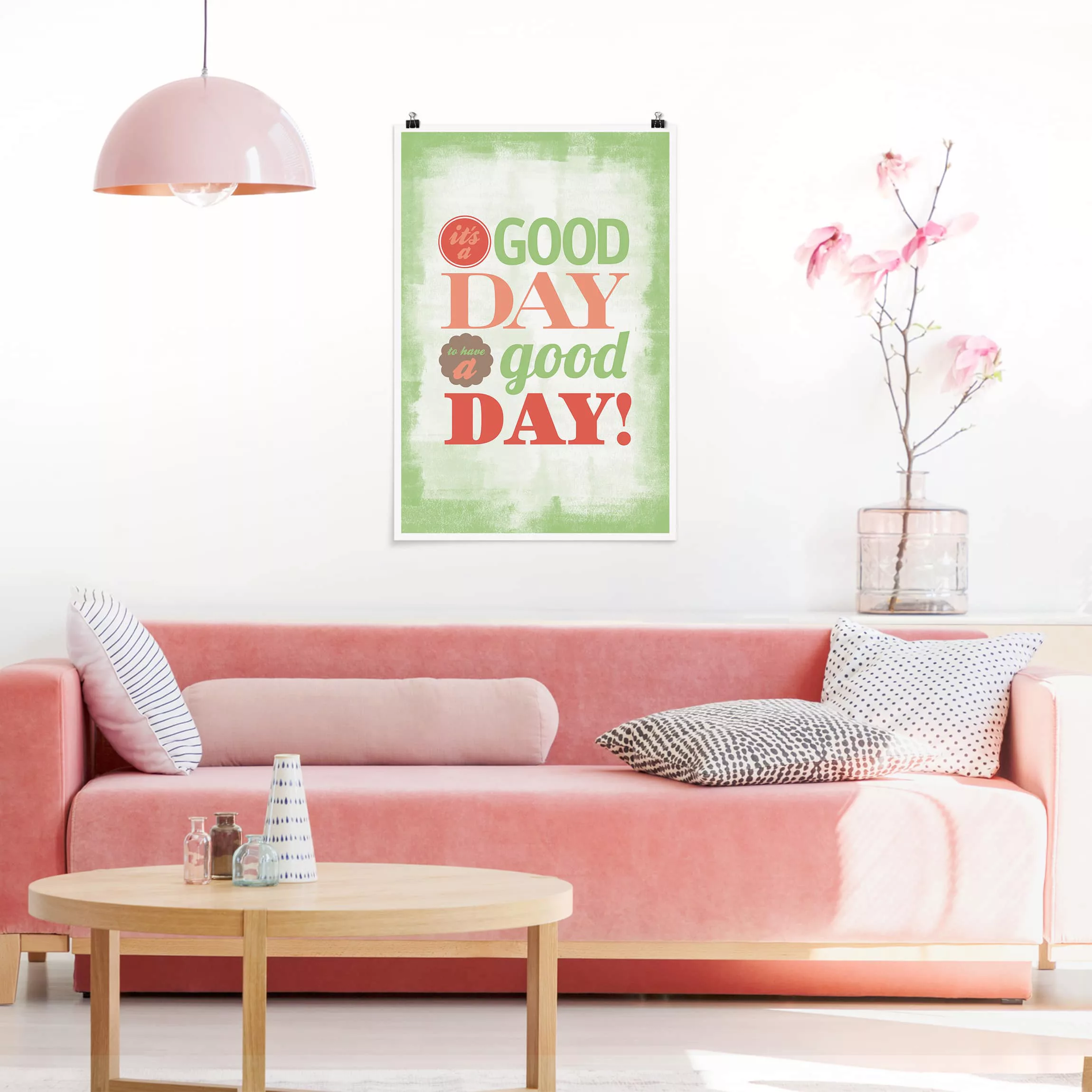 Poster Spruch - Hochformat No.EV21 A Good Day günstig online kaufen