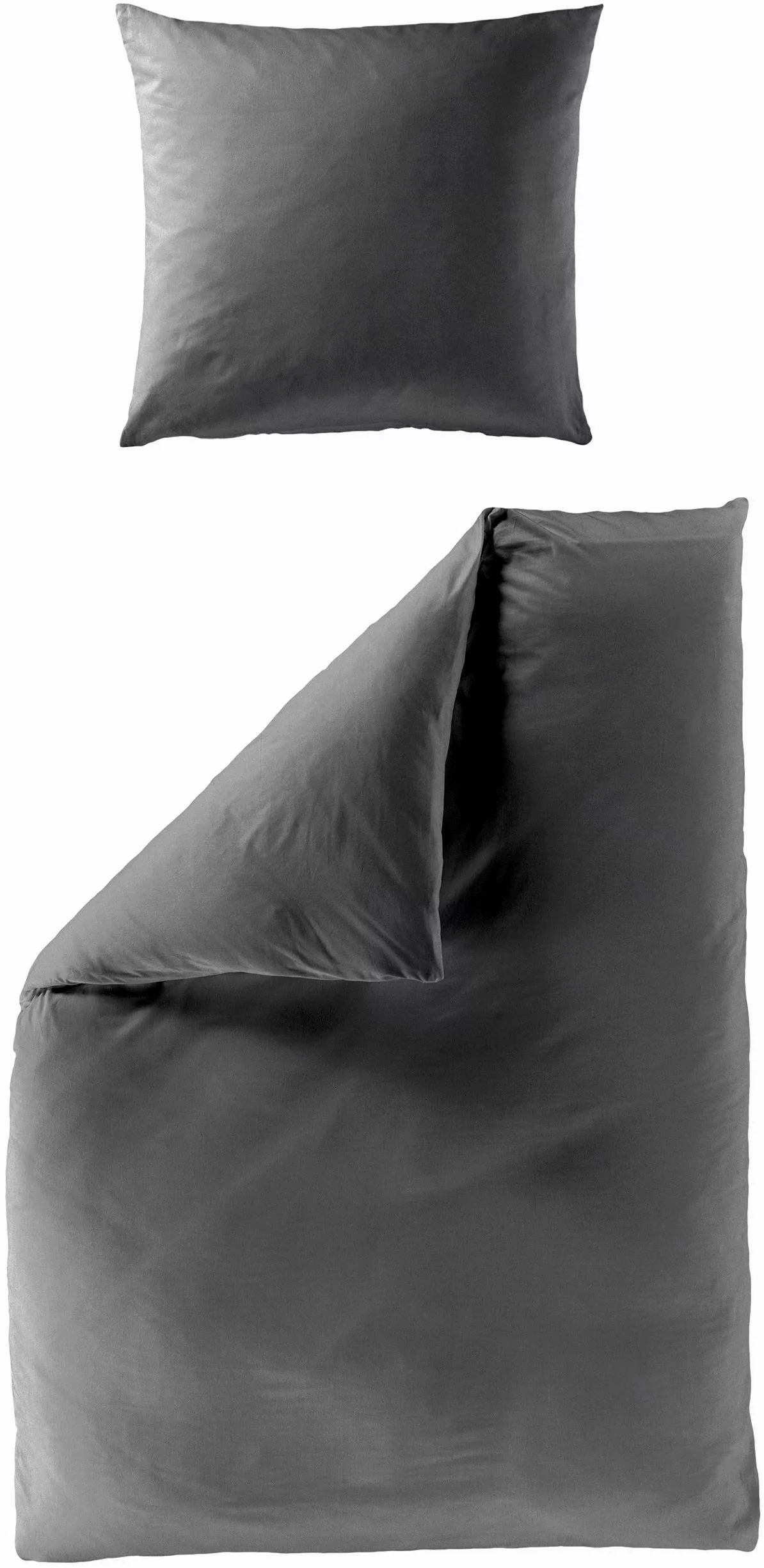 BIERBAUM Bettwäsche Elegant uni, Mako-Satin, 2 günstig online kaufen