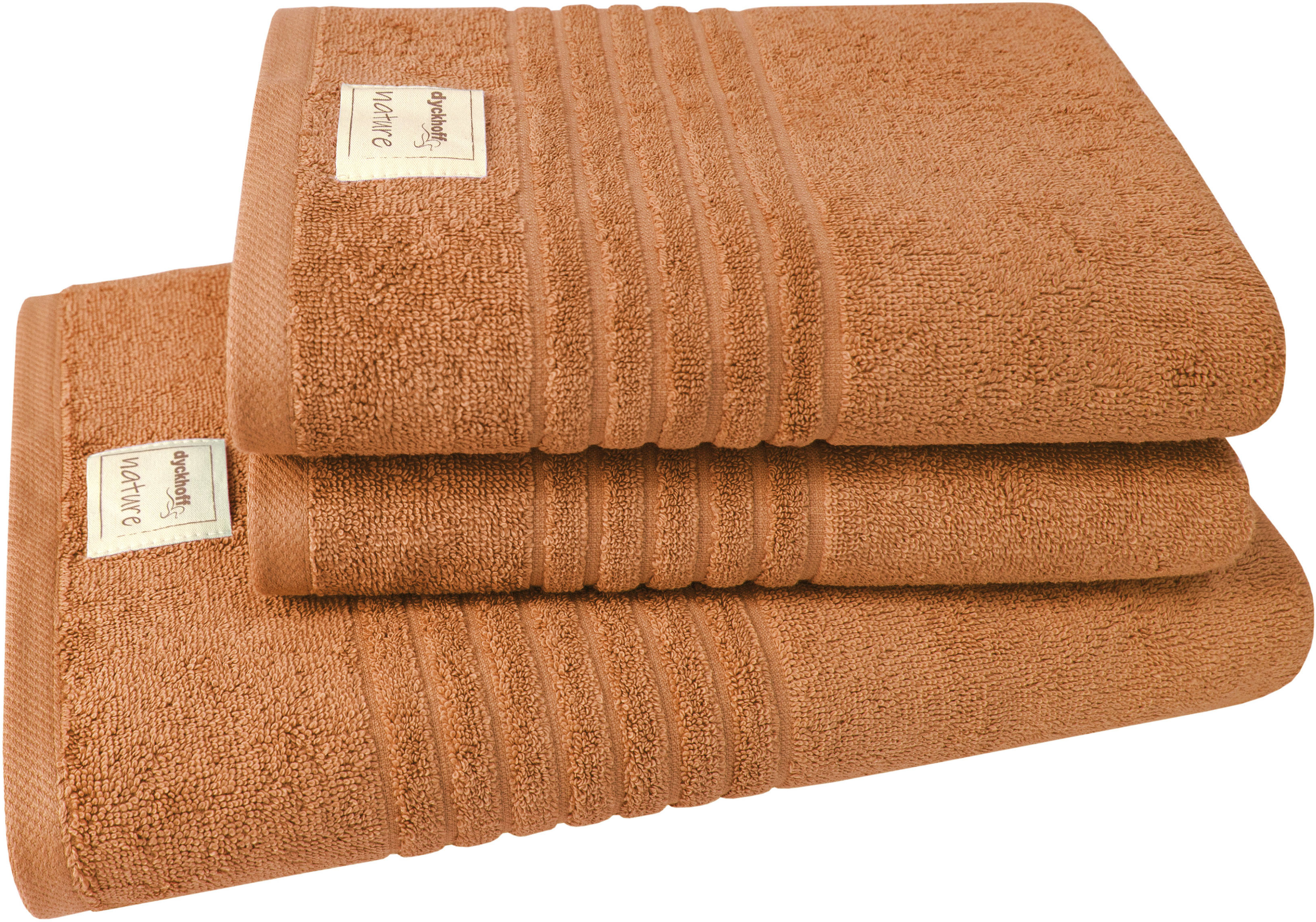 Dyckhoff Handtuch Set »Nature«, Set, 3 tlg., Frottier, 3er Set: 2x Handtüch günstig online kaufen