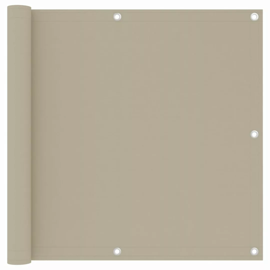 Balkon-sichtschutz Beige 90x500 Cm Oxford-gewebe günstig online kaufen