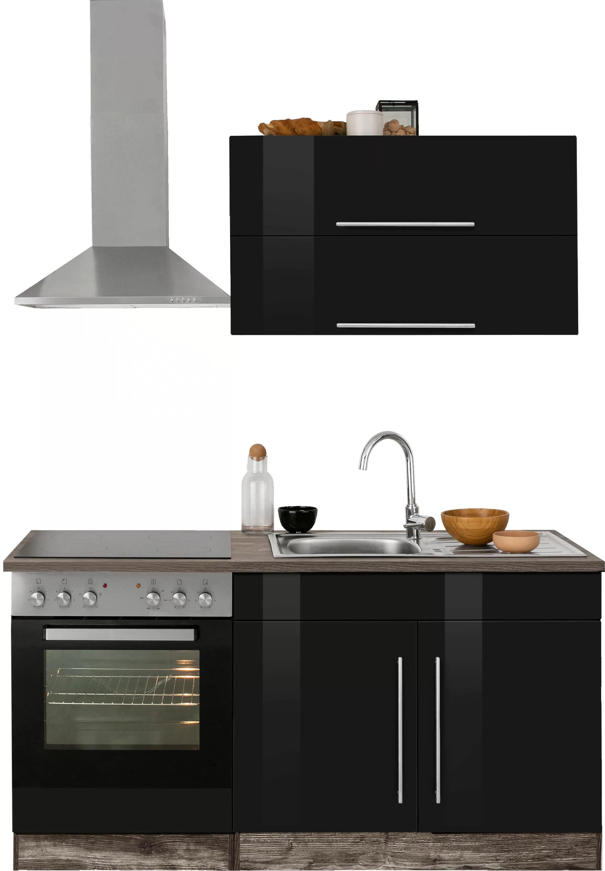 KOCHSTATION Küchenzeile »KS-Samos«, mit E-Geräten, Breite 160 cm günstig online kaufen