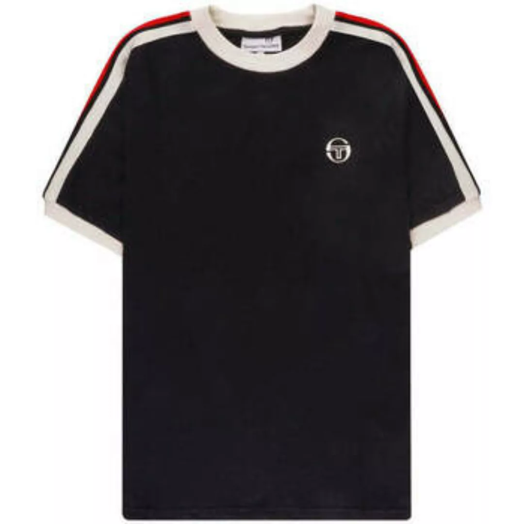 Sergio Tacchini  T-Shirts & Poloshirts Hadow Ringer T-Shirt Black günstig online kaufen