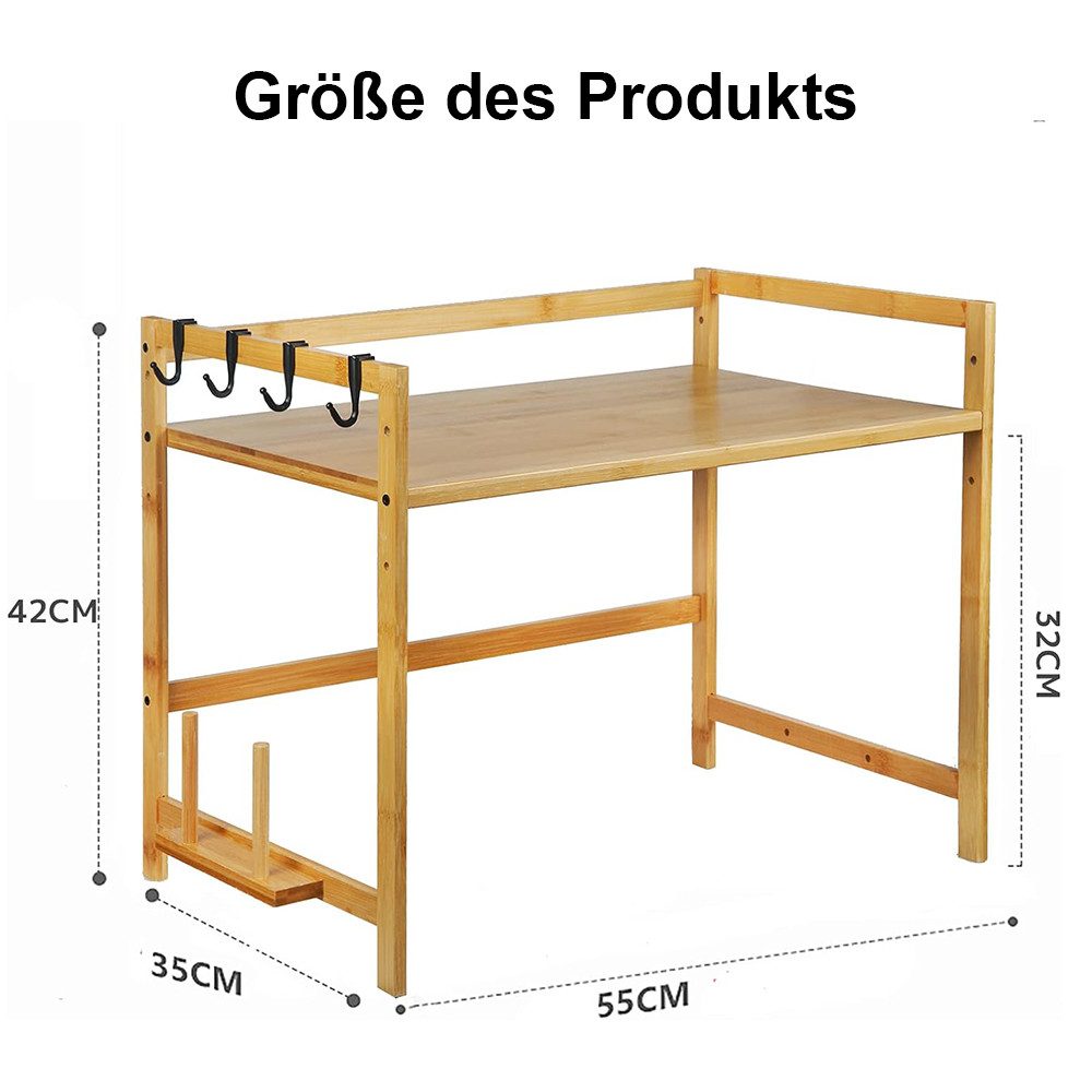 NUODWELL Regalelement Mikrowellen Regal, Microwave Stand günstig online kaufen