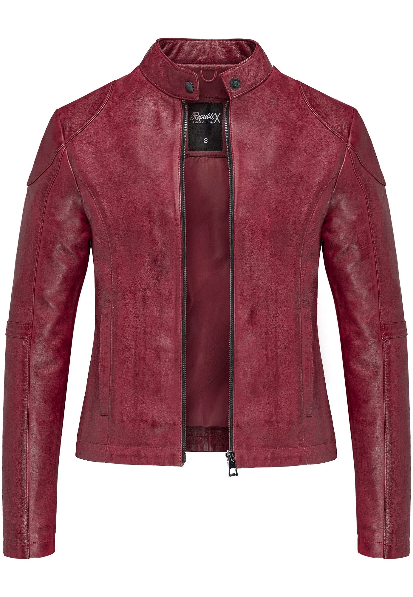 REPUBLIX Lederjacke OPAL Echtleder Damen Biker günstig online kaufen