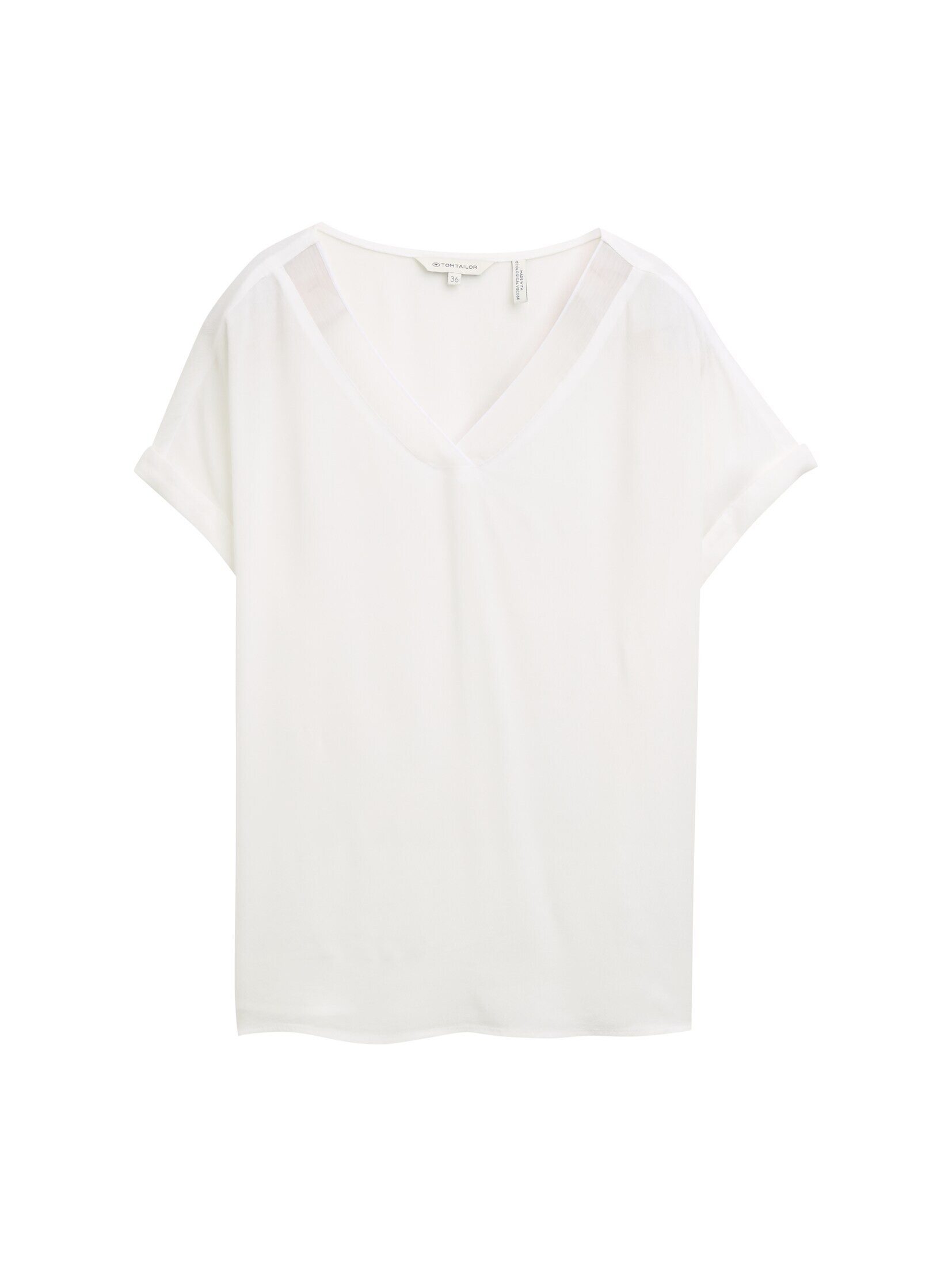 TOM TAILOR Kurzarmbluse Loose Fit Bluse günstig online kaufen