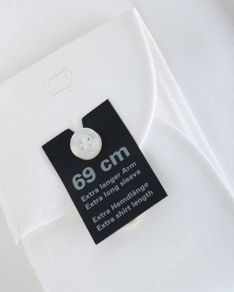 OLYMP Level Five Hemd Body Fit Extra Lange Ärmel Off-White - Größe 38 günstig online kaufen